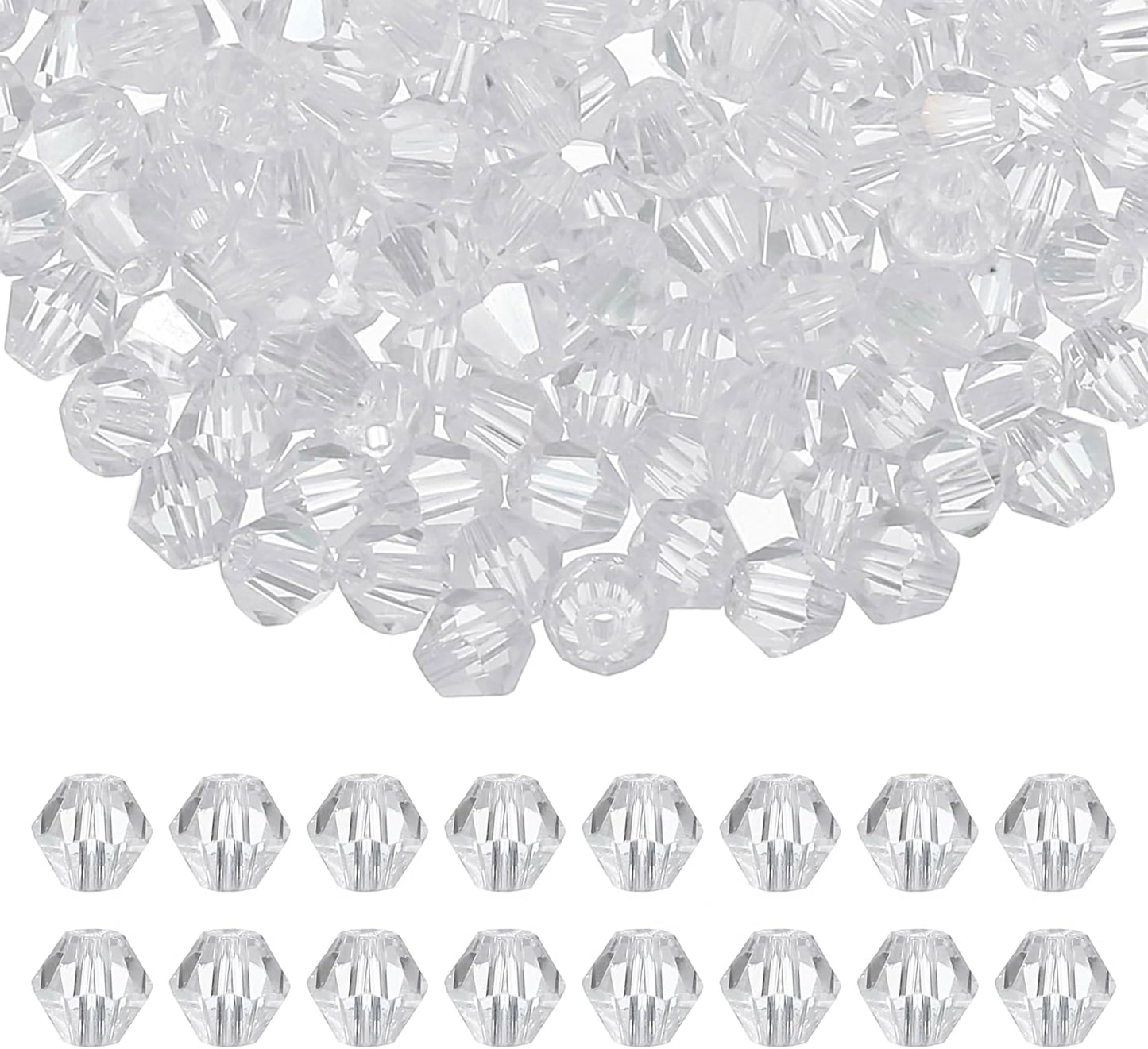 White Multicolor Kundan Stones for Embroidery and Jewelry. Main product image showing the full assortment for jewelry making and craft work.
