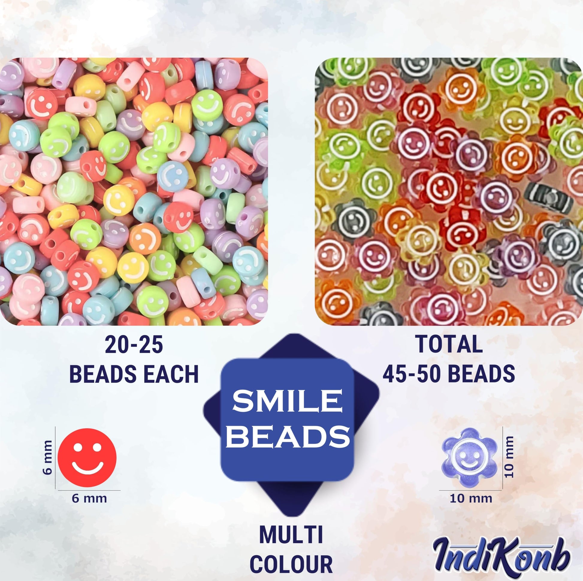 White heart and 8 m beads work naturally in beading craft and help keep the design neat.