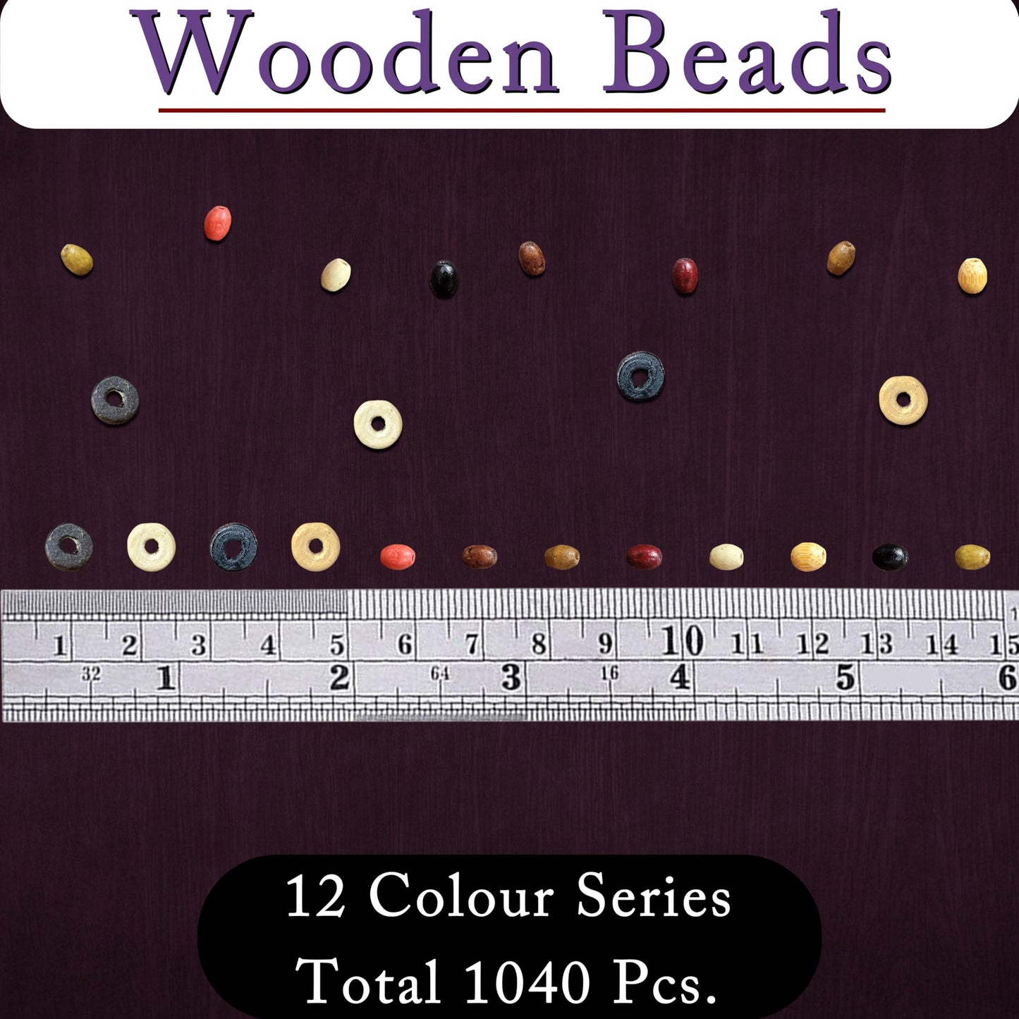 When DIY jewellery projects, beading craft and decorative craft finishing needs a neat decorative finish, multicolour wood and wooden beads work well.