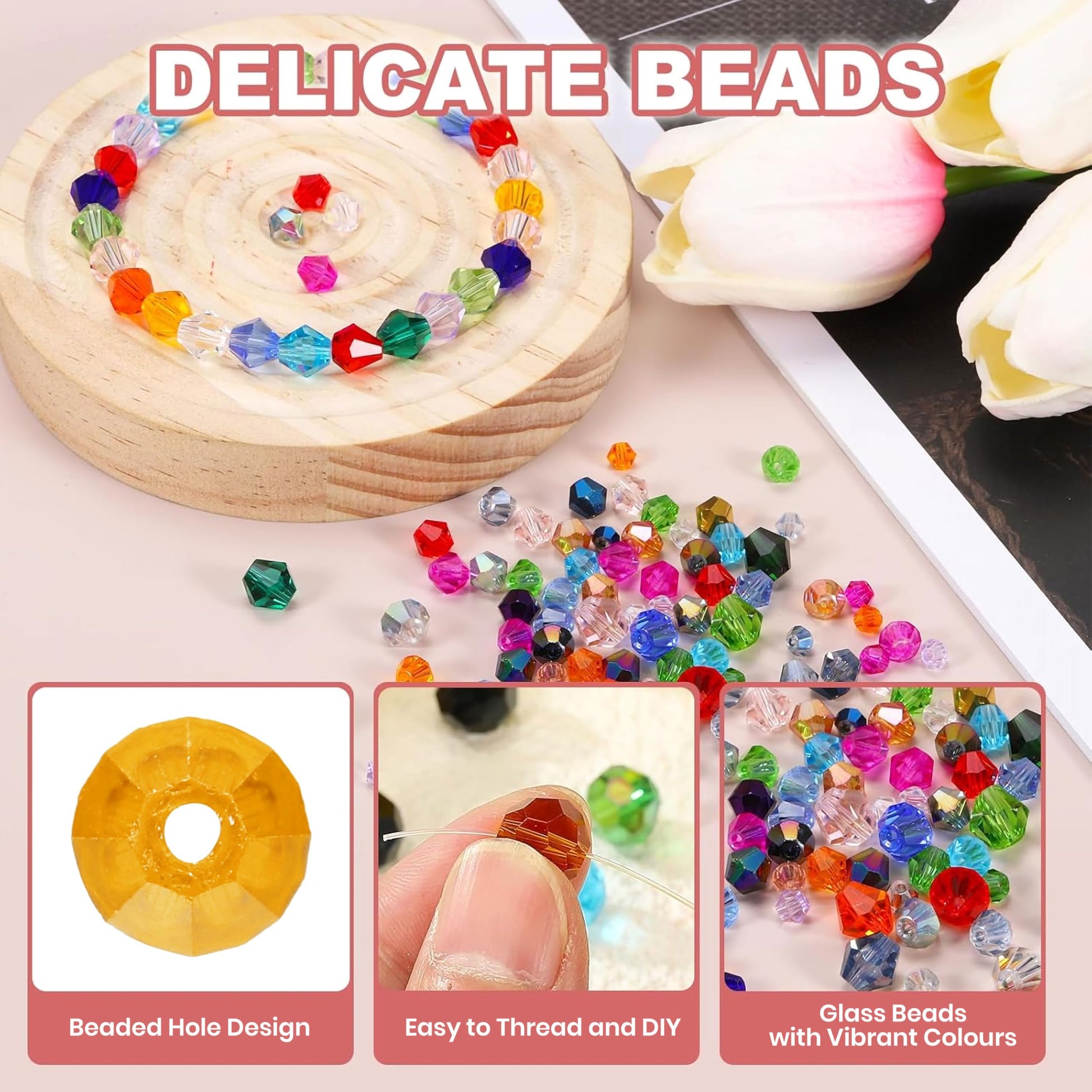 Orange Multicolor Kundan Stones for Embroidery and Jewelry. Detailed product image showing size, surface, and material quality.