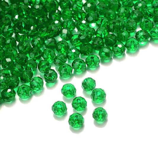 Use green and transparent 6mm and 90 grams beads to give bracelet making, necklace making and DIY jewellery projects a clean decorative look.