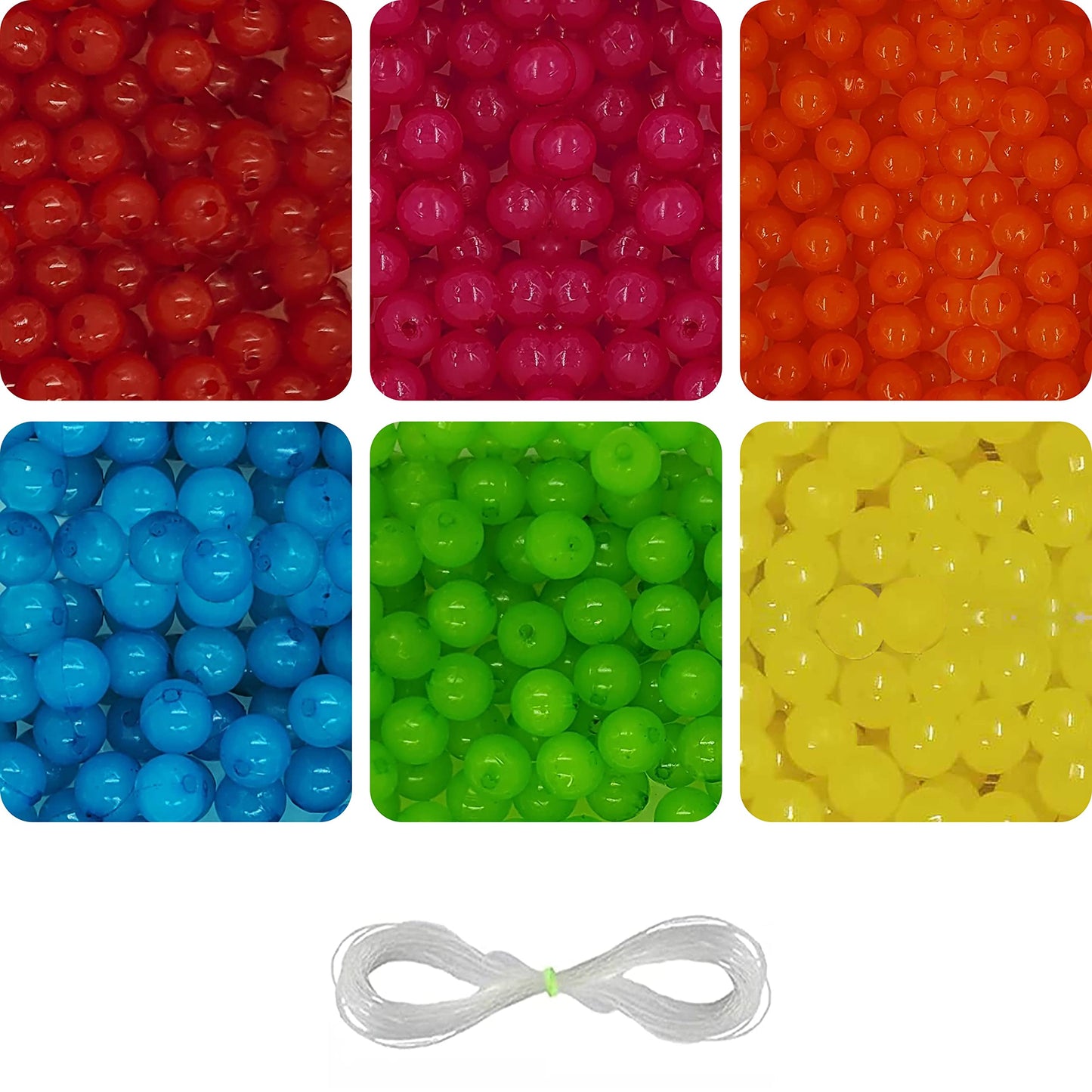 With multicolour ice and pearl 8mm and 1mm beads, bracelet making, necklace making and DIY jewellery projects gets a clean decorative look.
