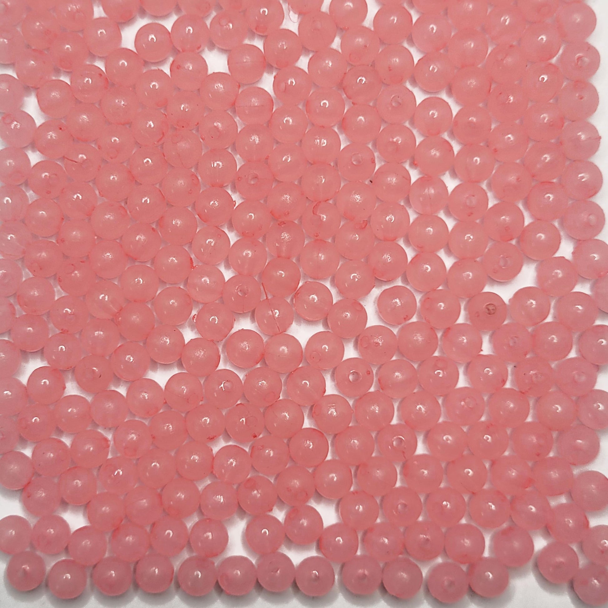 Pink and multicolour 6mm beads bring a polished accent to bracelet making, necklace making and DIY jewellery projects.