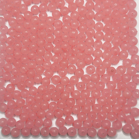 Pink and multicolour 6mm beads bring a polished accent to bracelet making, necklace making and DIY jewellery projects.