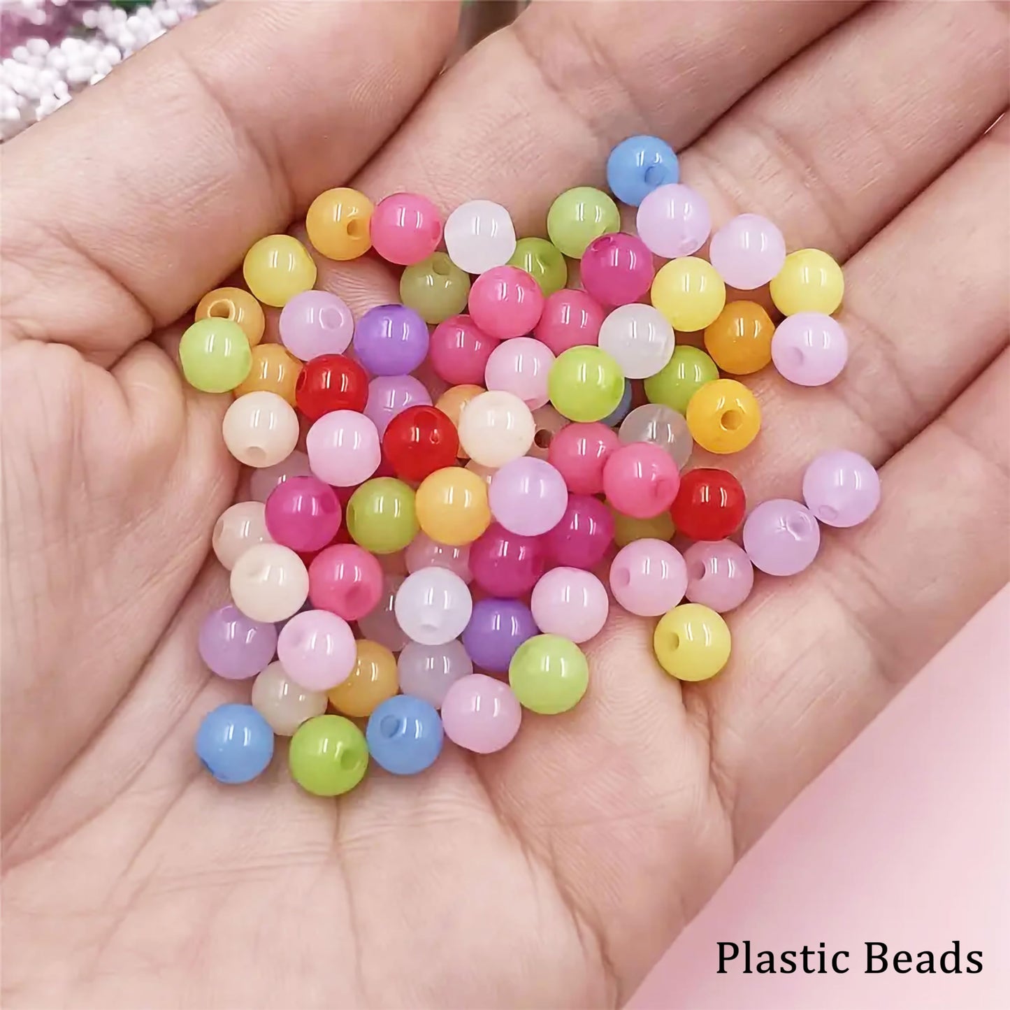 6mm and multicolour 6mm beads help add a neat decorative finish to DIY jewellery projects, beading craft and decorative craft finishing.