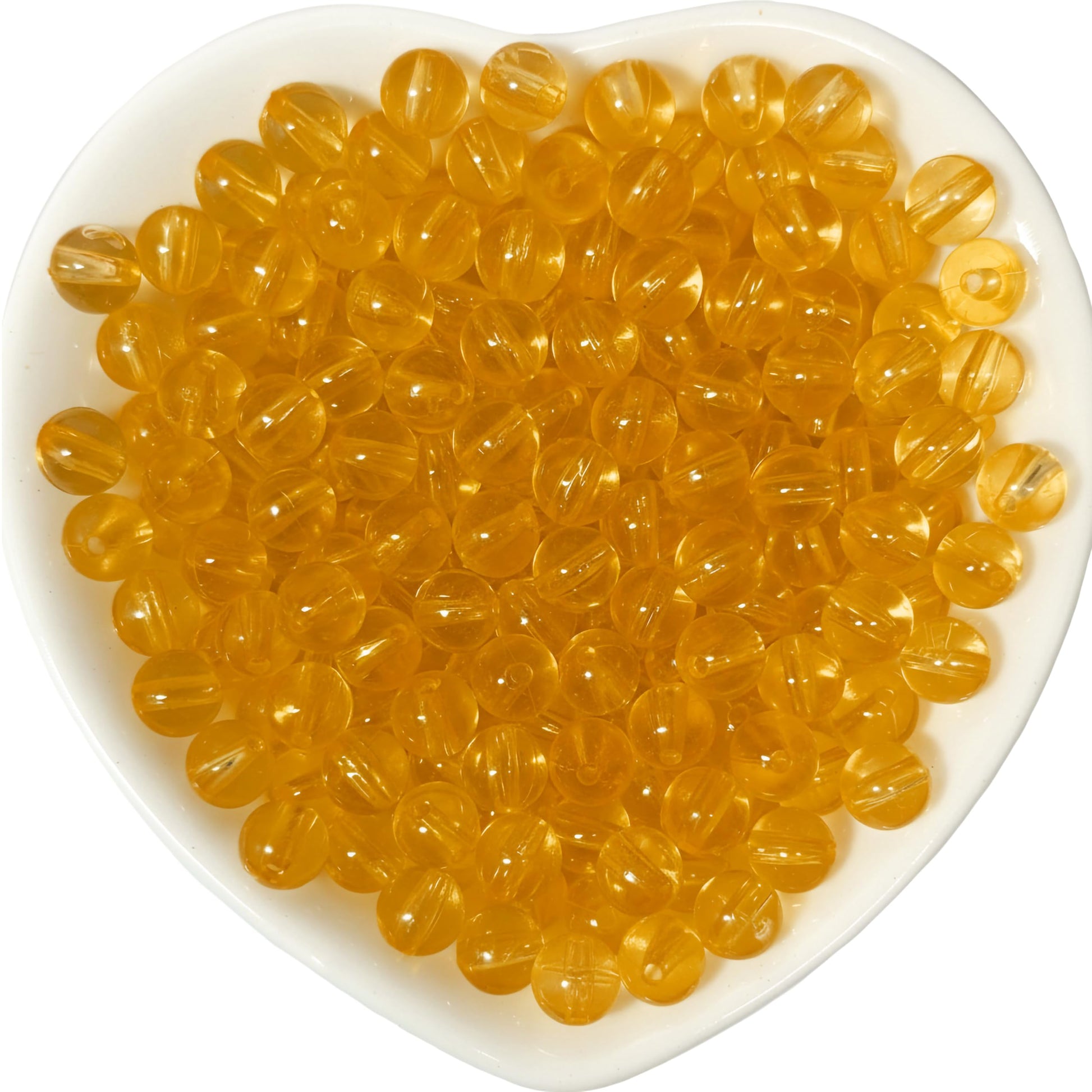 Transparent Rainbow Acrylic Beads for Jewellery Making Gold product image