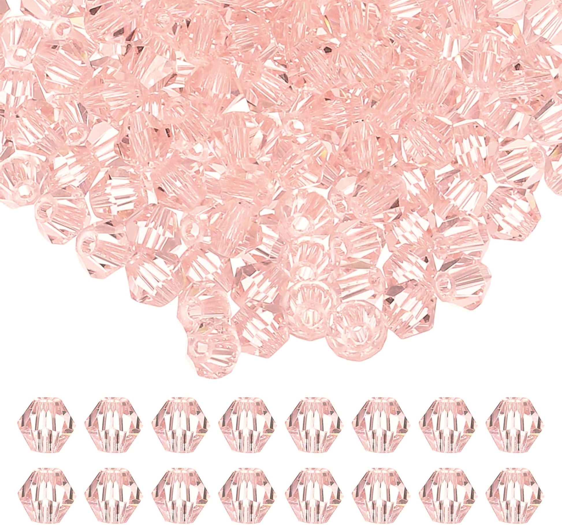 Light Pink Multicolor Kundan Stones for Embroidery and Jewelry. Main product image showing the full assortment for jewelry making and craft work.