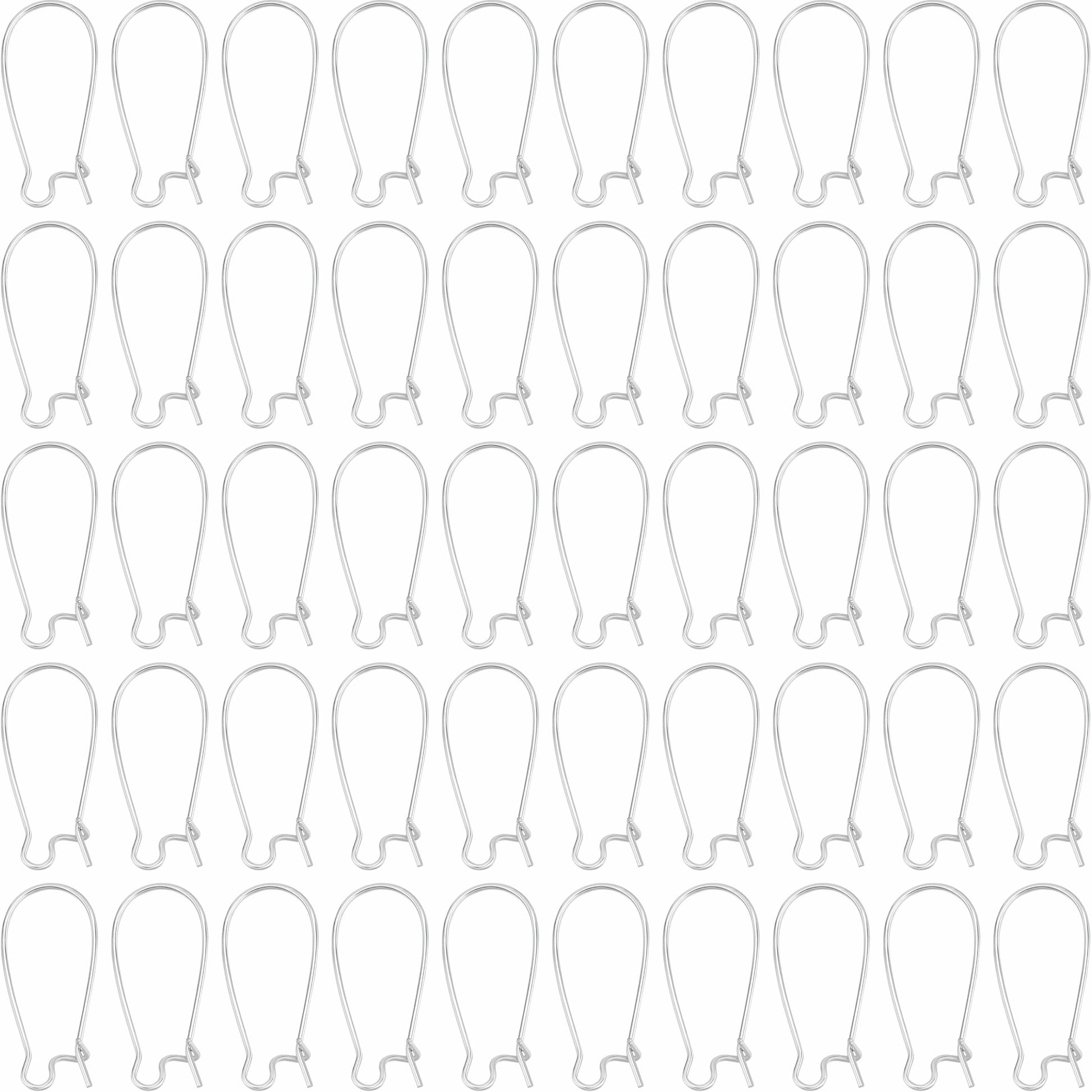 Large Silver Earring Hooks metal. Main product image showing the full product layout.