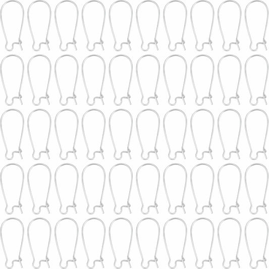 Large Silver Earring Hooks metal. Main product image showing the full product layout.