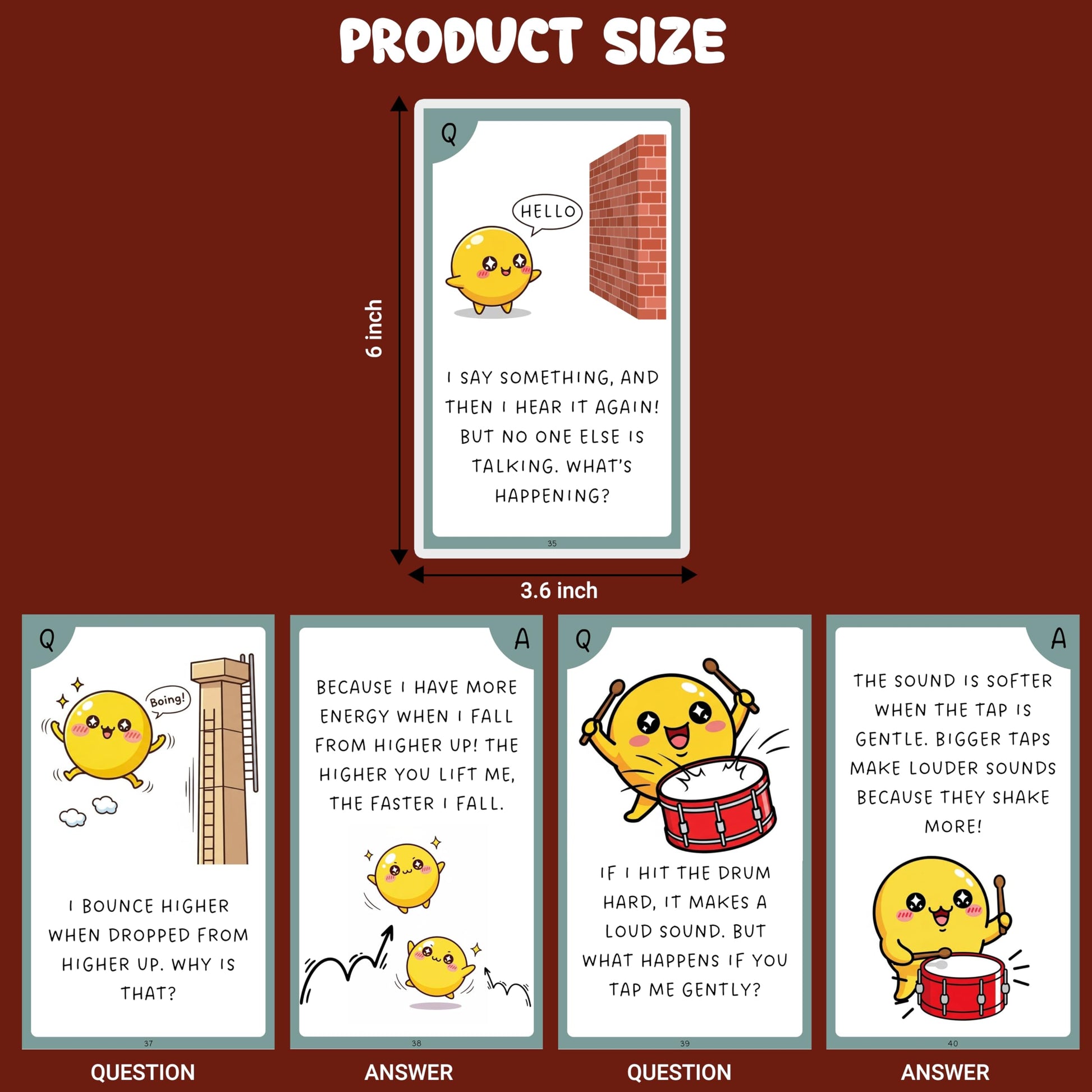Multi-color Physics Science Flash Cards for Kids Set Paper. Additional product image showing more details of the craft product.