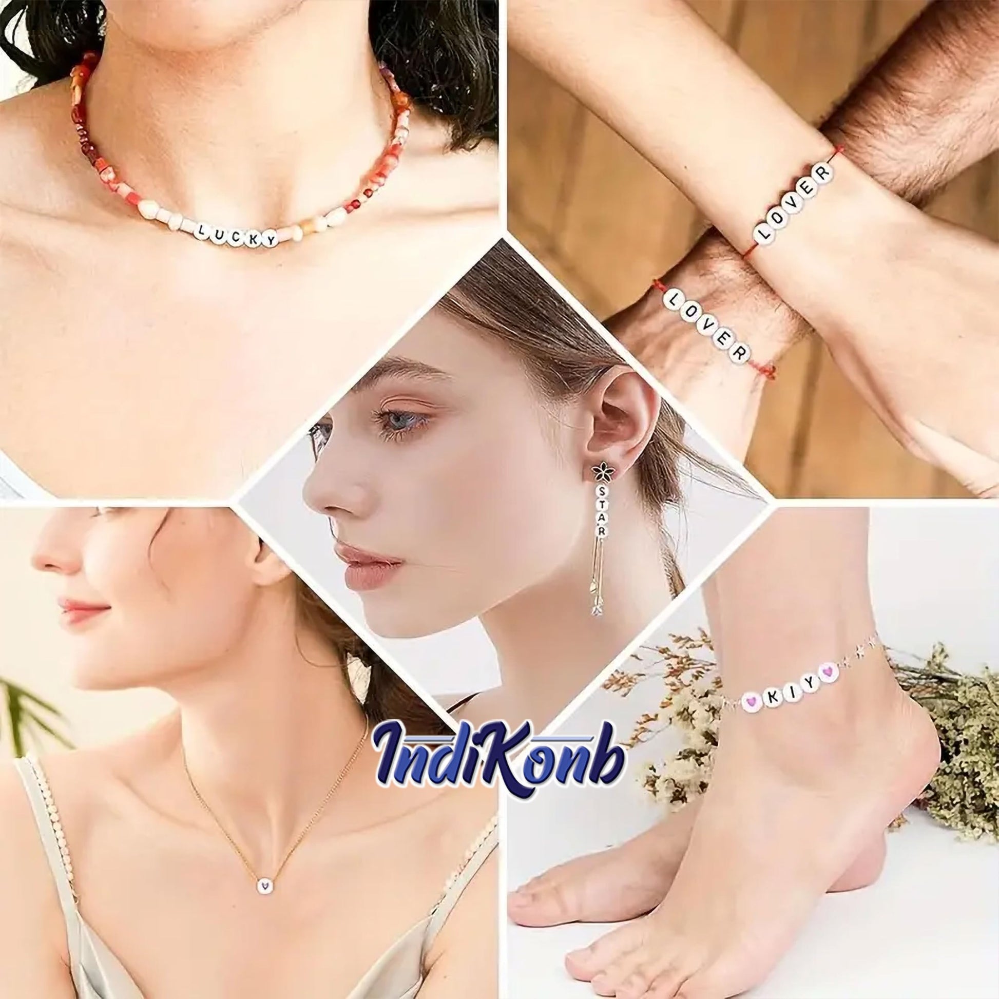 Without box and multicolour 6mm beads support bracelet making, necklace making and DIY jewellery projects with a clean decorative finish.