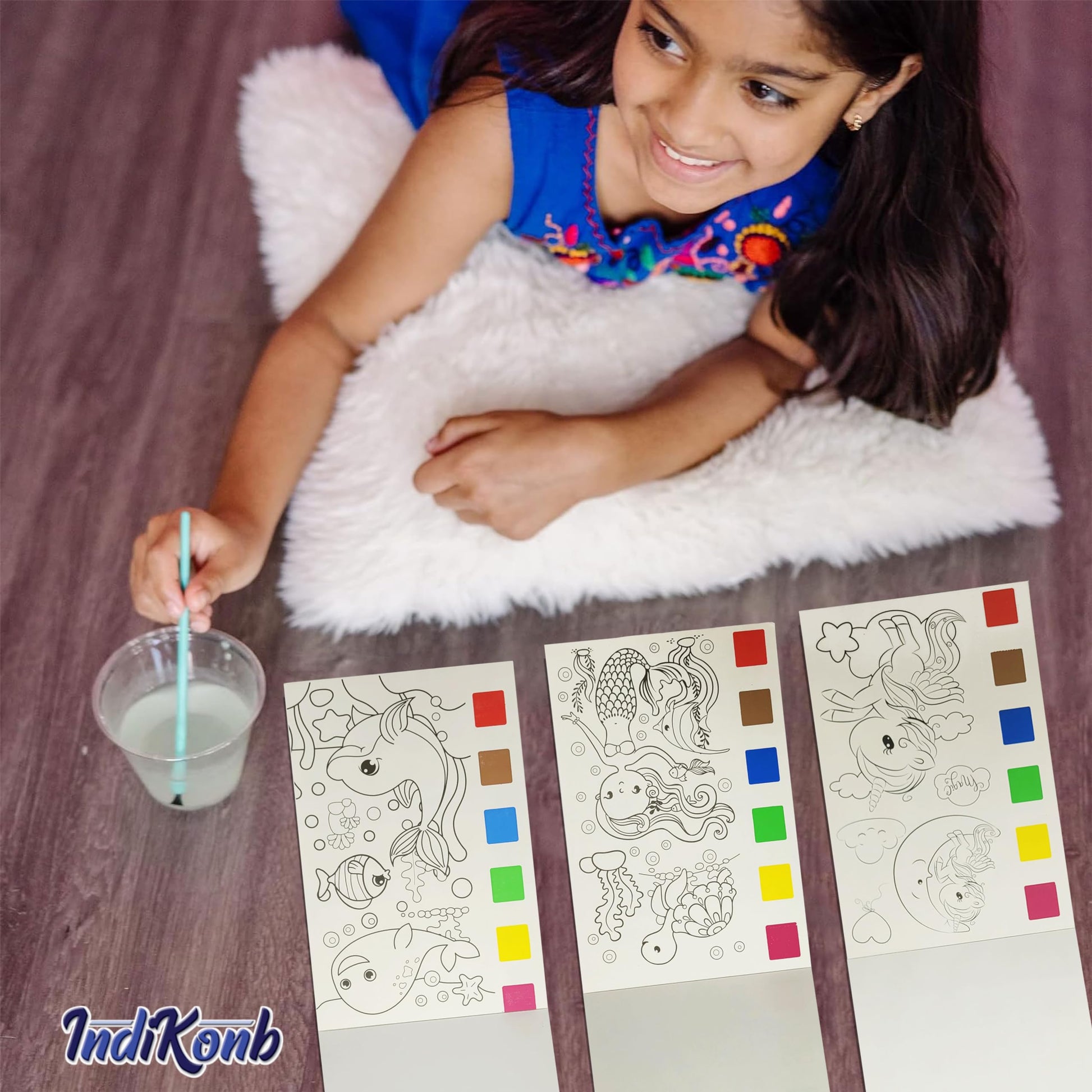 Use multicolour and aqua 4 pcs art and craft kit for creative hobby sessions when the design needs a neat hobby kit feel, useful in gift making and kids art activities.