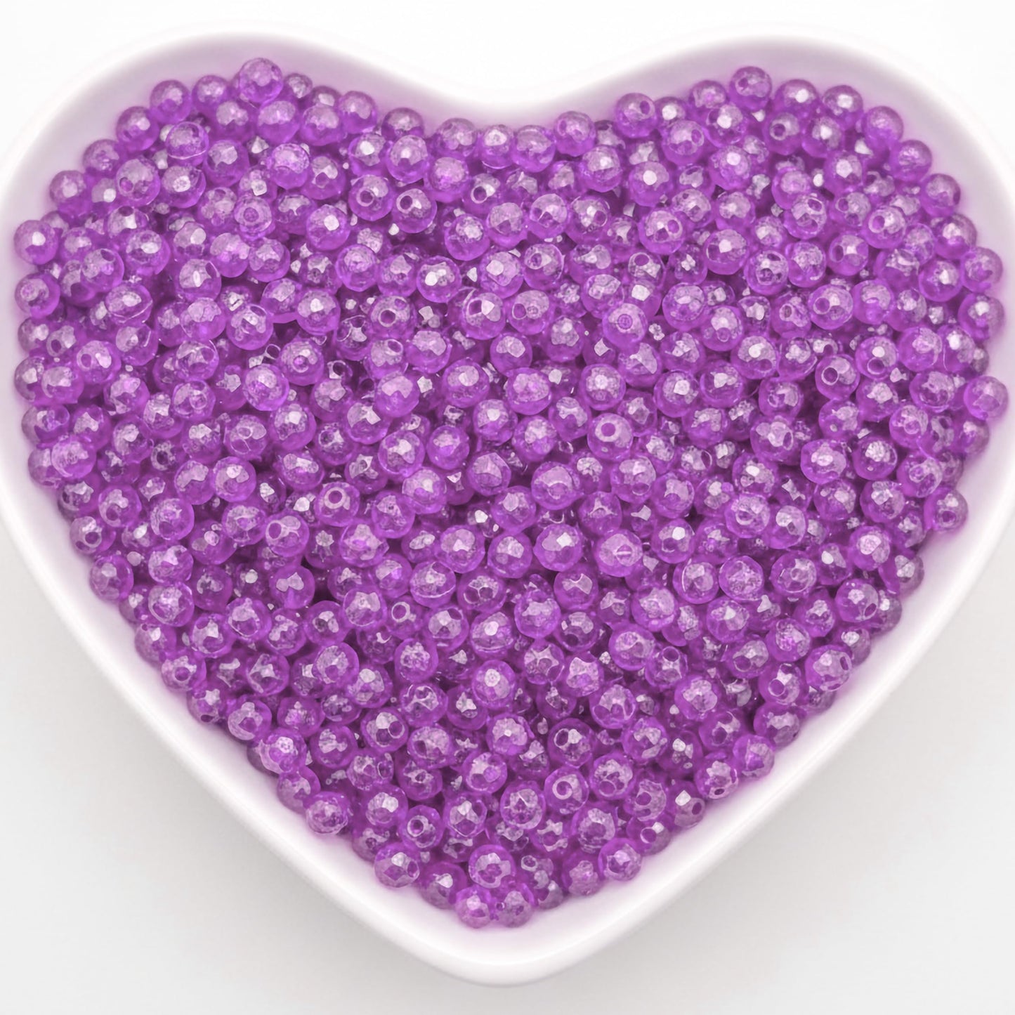 Crystal Rondelle Beads for Jewellery Making, 4mm Tyre Shape PURPLE product image