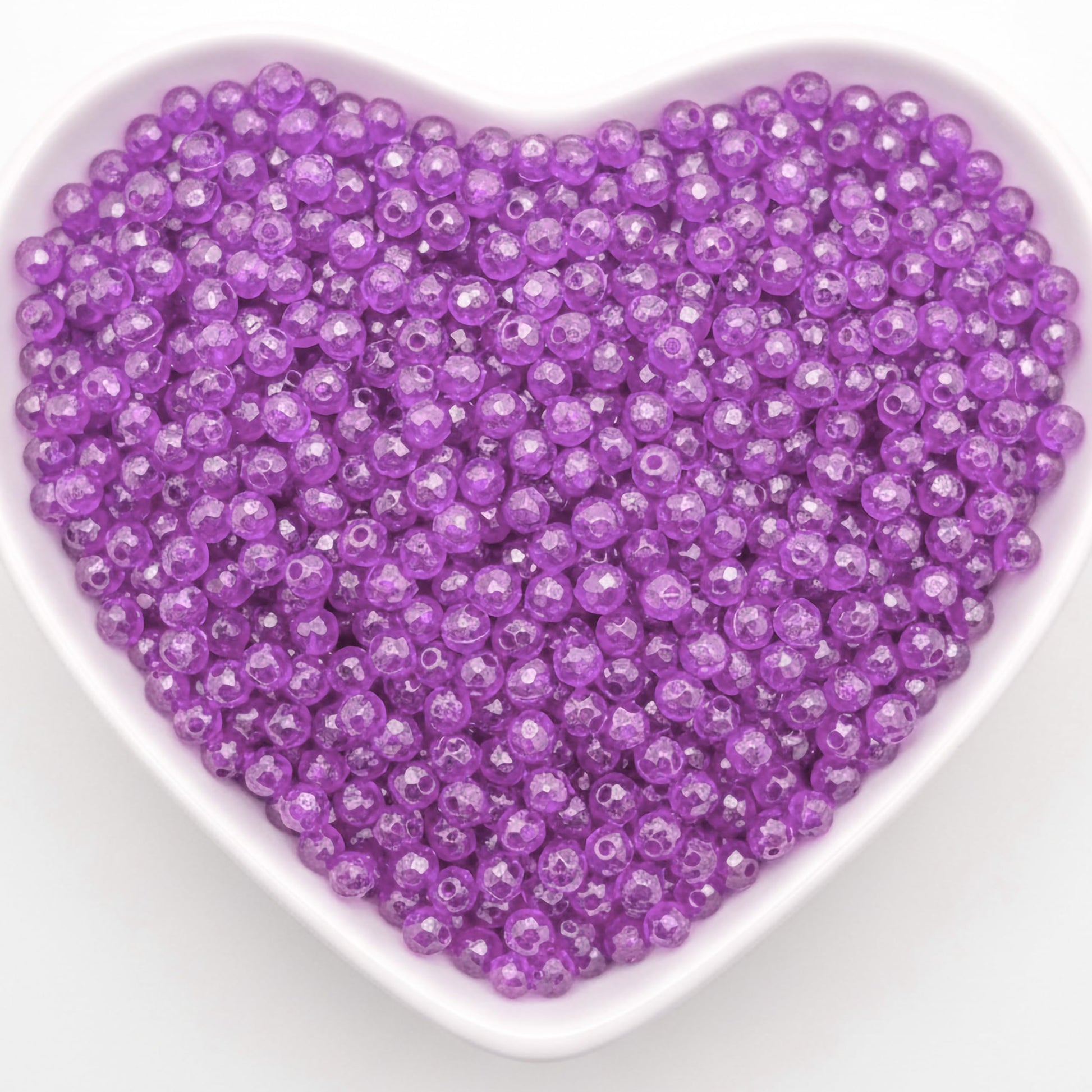 Crystal Rondelle Beads for Jewellery Making, 4mm Tyre Shape PURPLE product image