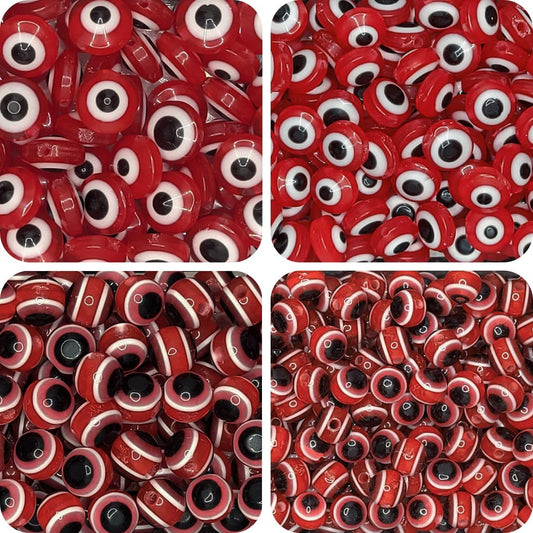 Red 20 pcs beads keep bracelet making, necklace making and DIY jewellery projects visually clean while adding clean decorative look.