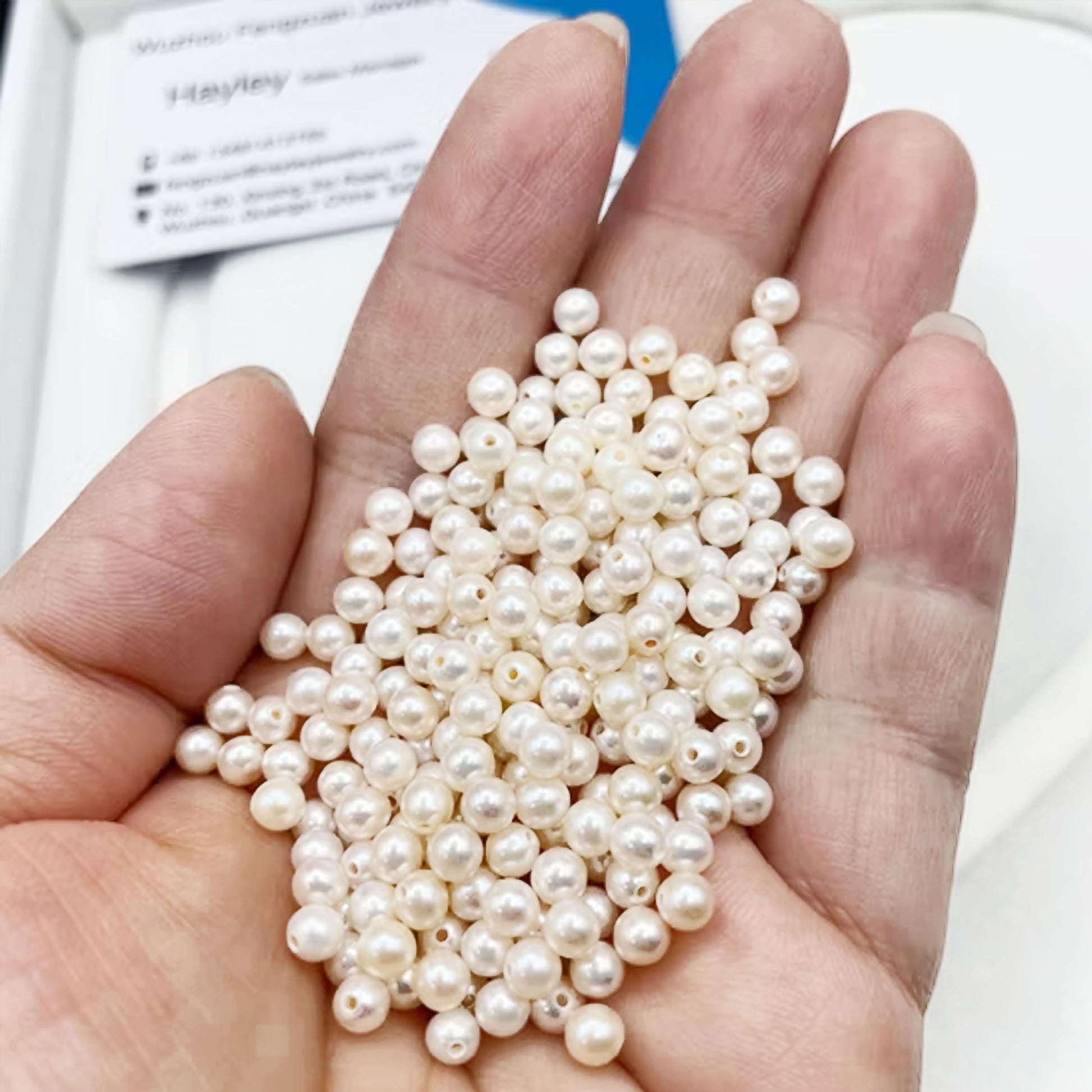 5mm and pearl 5mm and 90 grams beads add useful detail to beading craft.