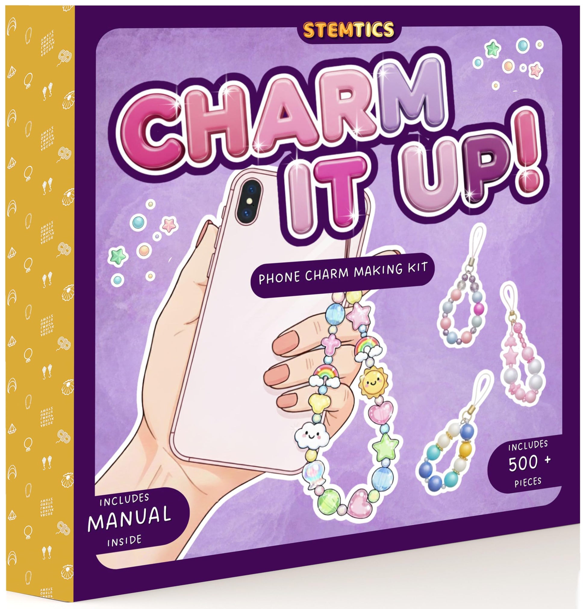 DIY Phone Charm Making Kit with Beads and Charms, Keychain MULTICOLOUR 01 product image