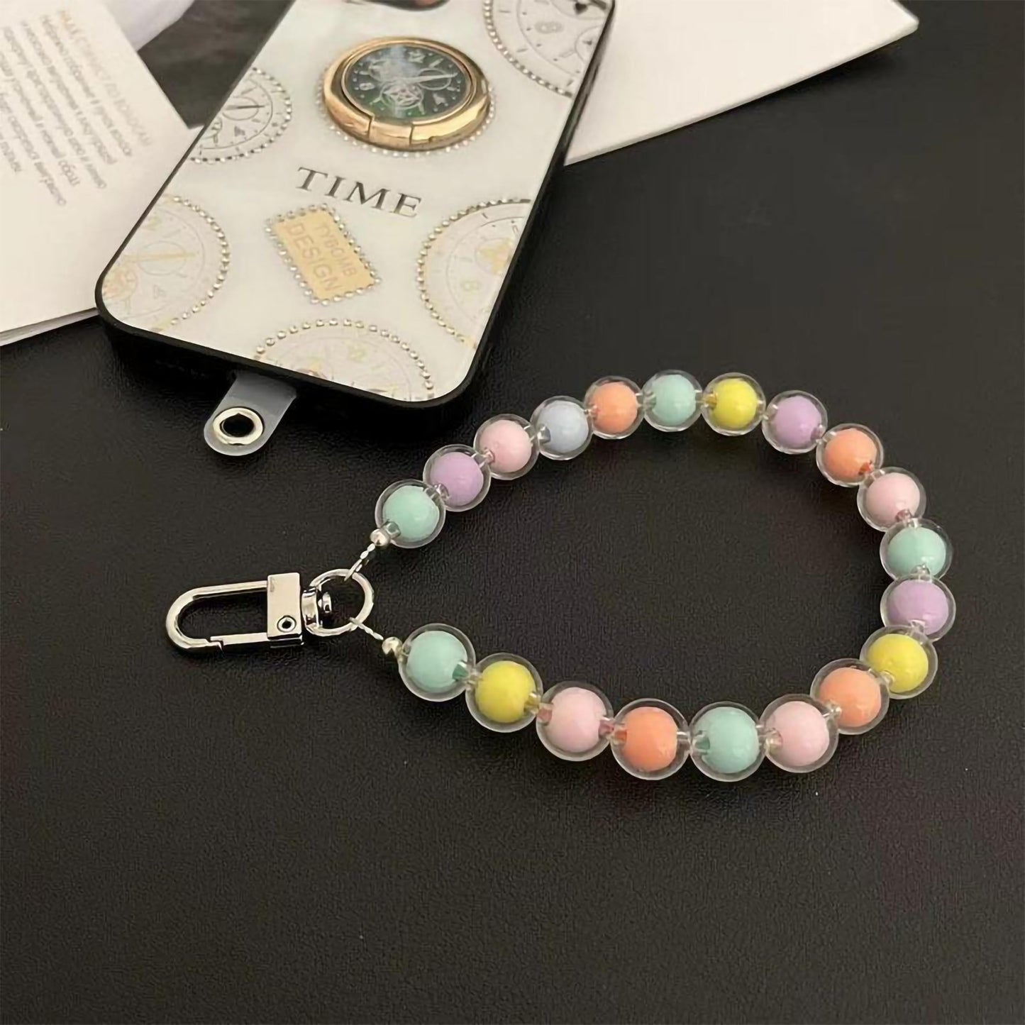 DIY Phone Charm Making Kit with Beads and Charms, Keychain MULTICOLOUR 02 image 8