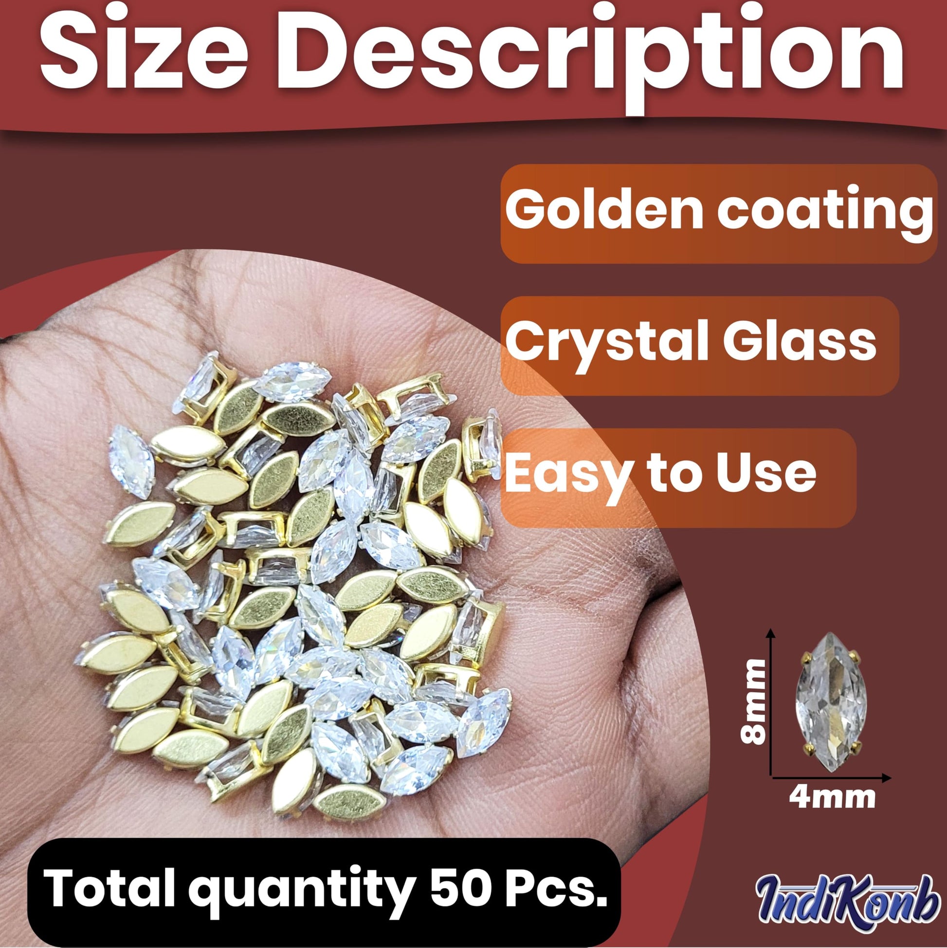 Markis 3x6 and multicolour rhinestone and stone rhinestones and flatback stones are useful for detailed work in Lippan art and fabric decoration.