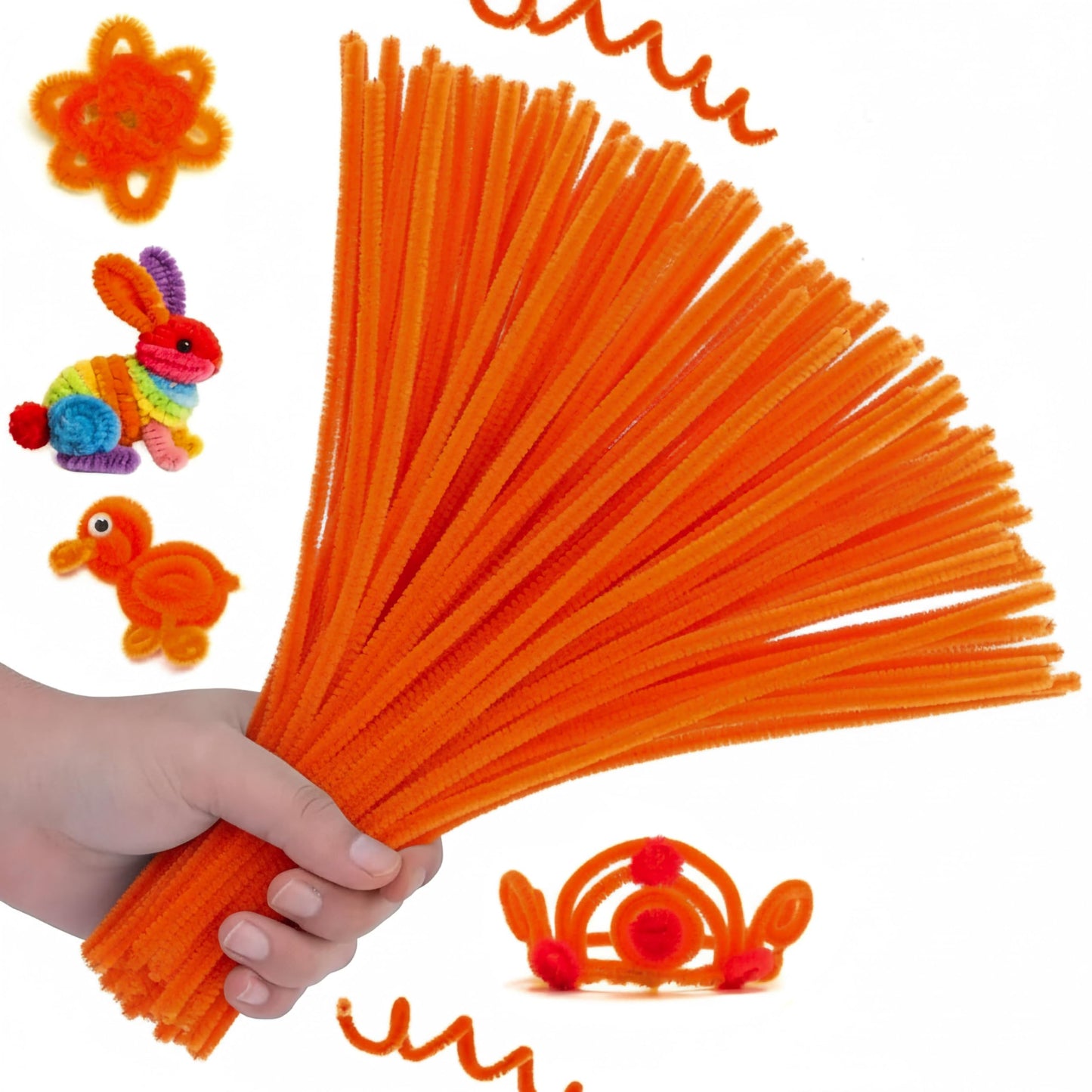 Keep school art and DIY decoration looking polished with bendable pipe cleaner stems.