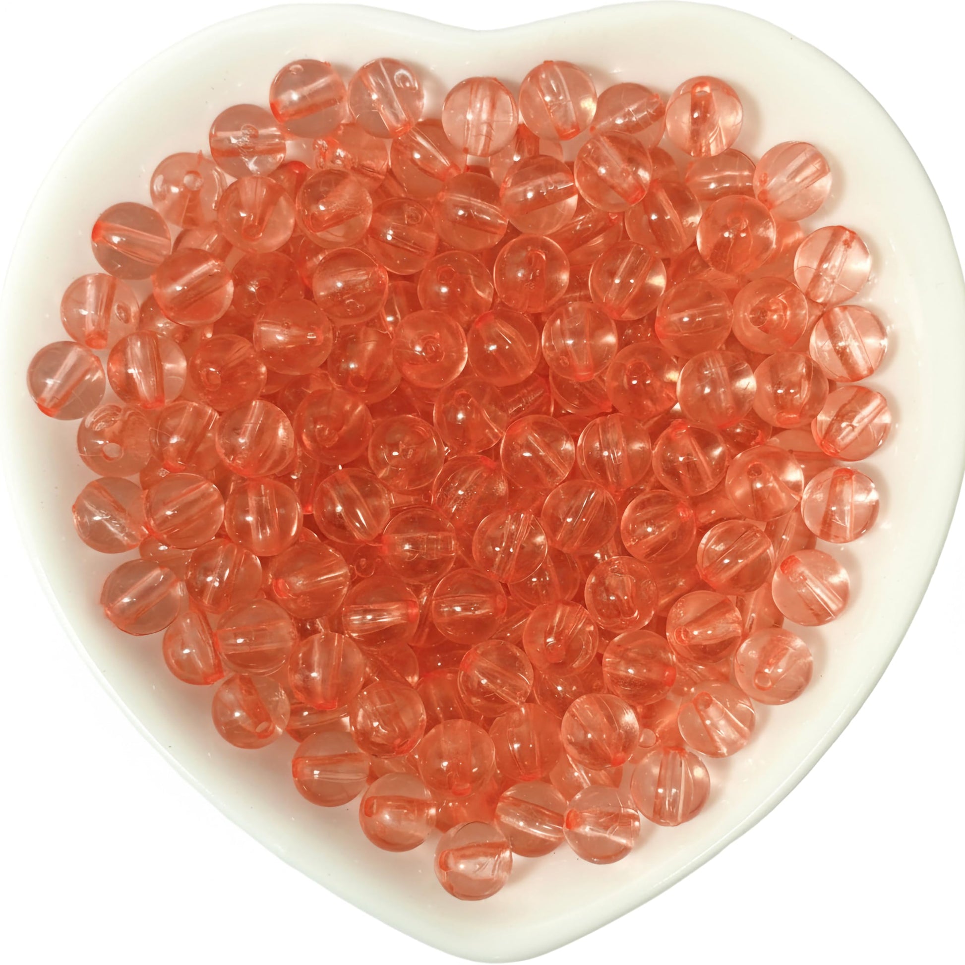 Transparent Rainbow Acrylic Beads for Jewellery Making Dark Pink product image