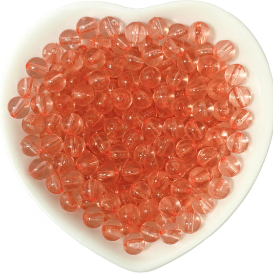 Transparent Rainbow Acrylic Beads for Jewellery Making Dark Pink product image