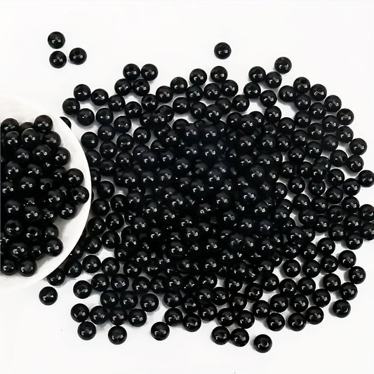 6mm and black 6mm and 3mm beads help add a clean decorative look to bracelet making, necklace making and DIY jewellery projects.