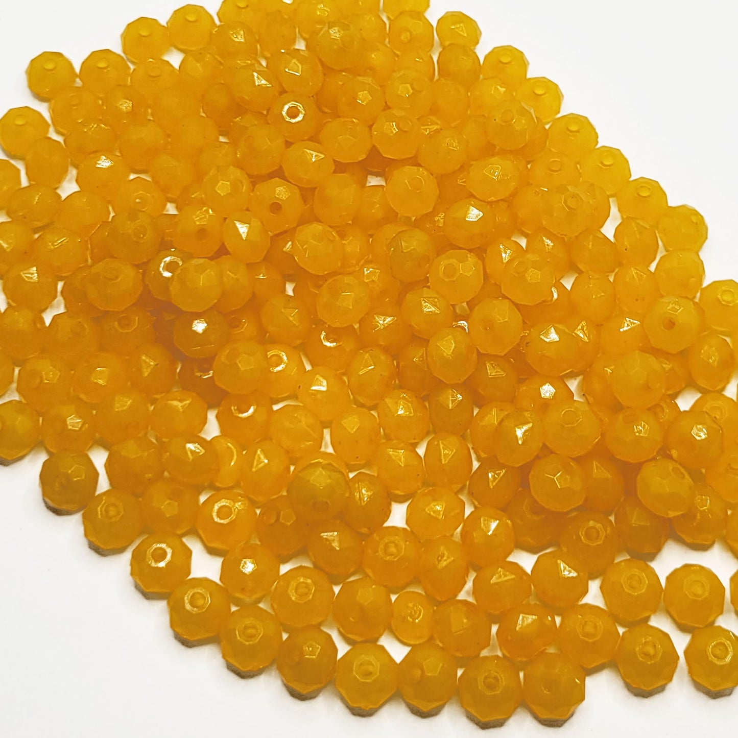Use yellow 8mm beads for bracelet making, necklace making and DIY jewellery projects when the design needs a clean decorative look.
