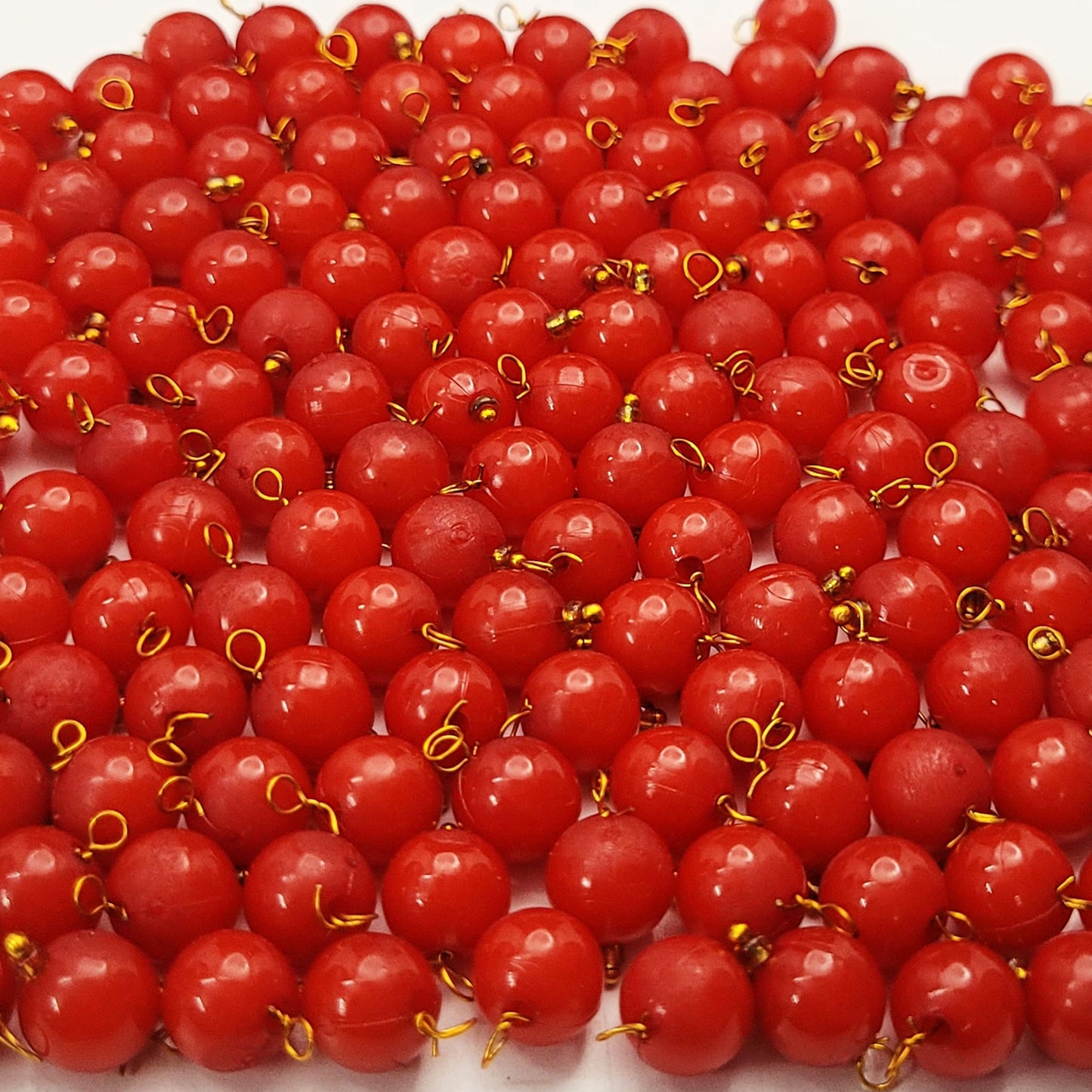 To add a clean decorative look, place red and multicolour 8mm beads into bracelet making, necklace making and DIY jewellery projects.