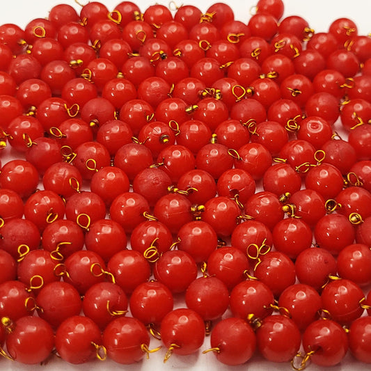 To add a clean decorative look, place red and multicolour 8mm beads into bracelet making, necklace making and DIY jewellery projects.