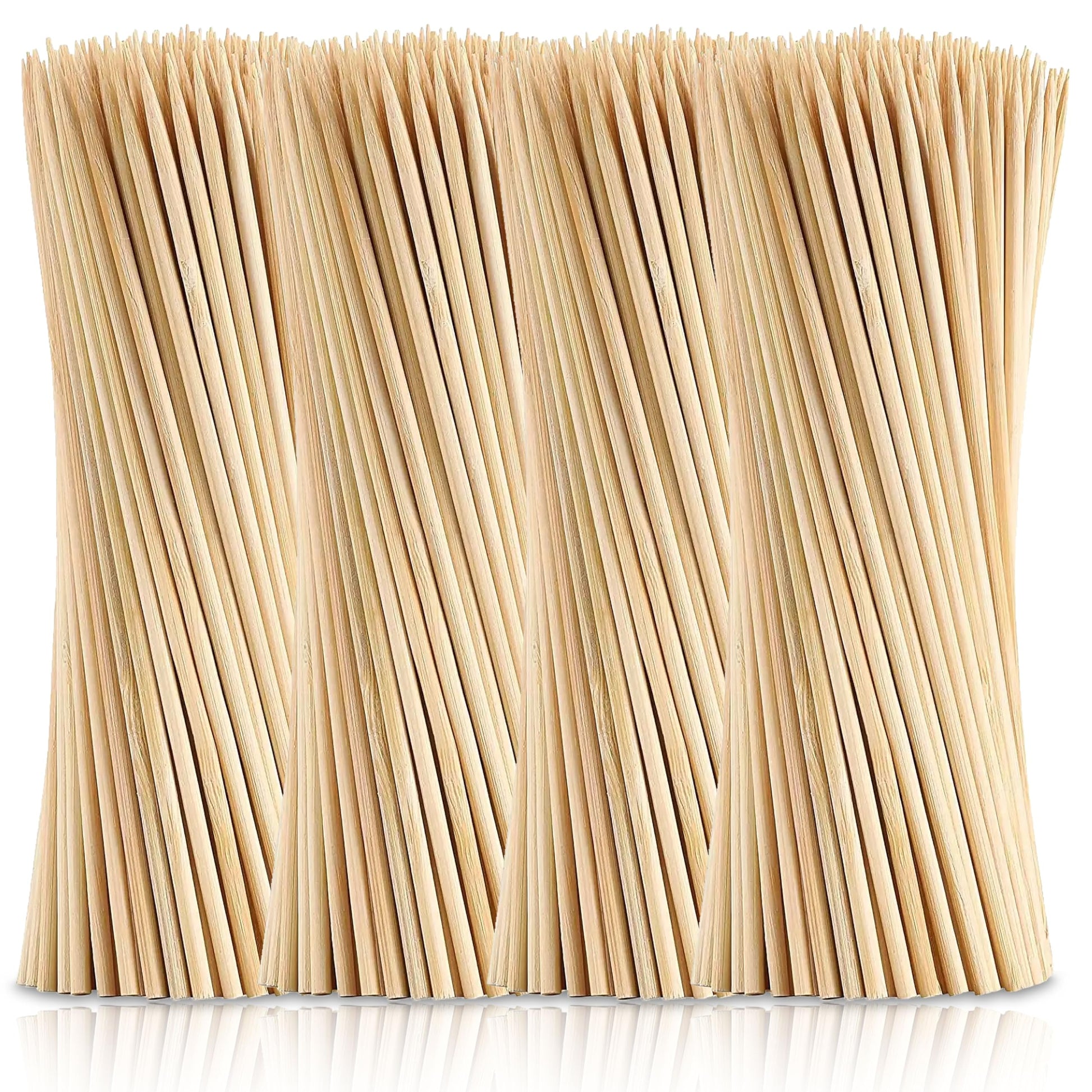 DIY craft projects, creative hobby work and decorative handmade designs can be finished with 200 pcs wood and wooden bamboo wooden sticks for clean decorative look.