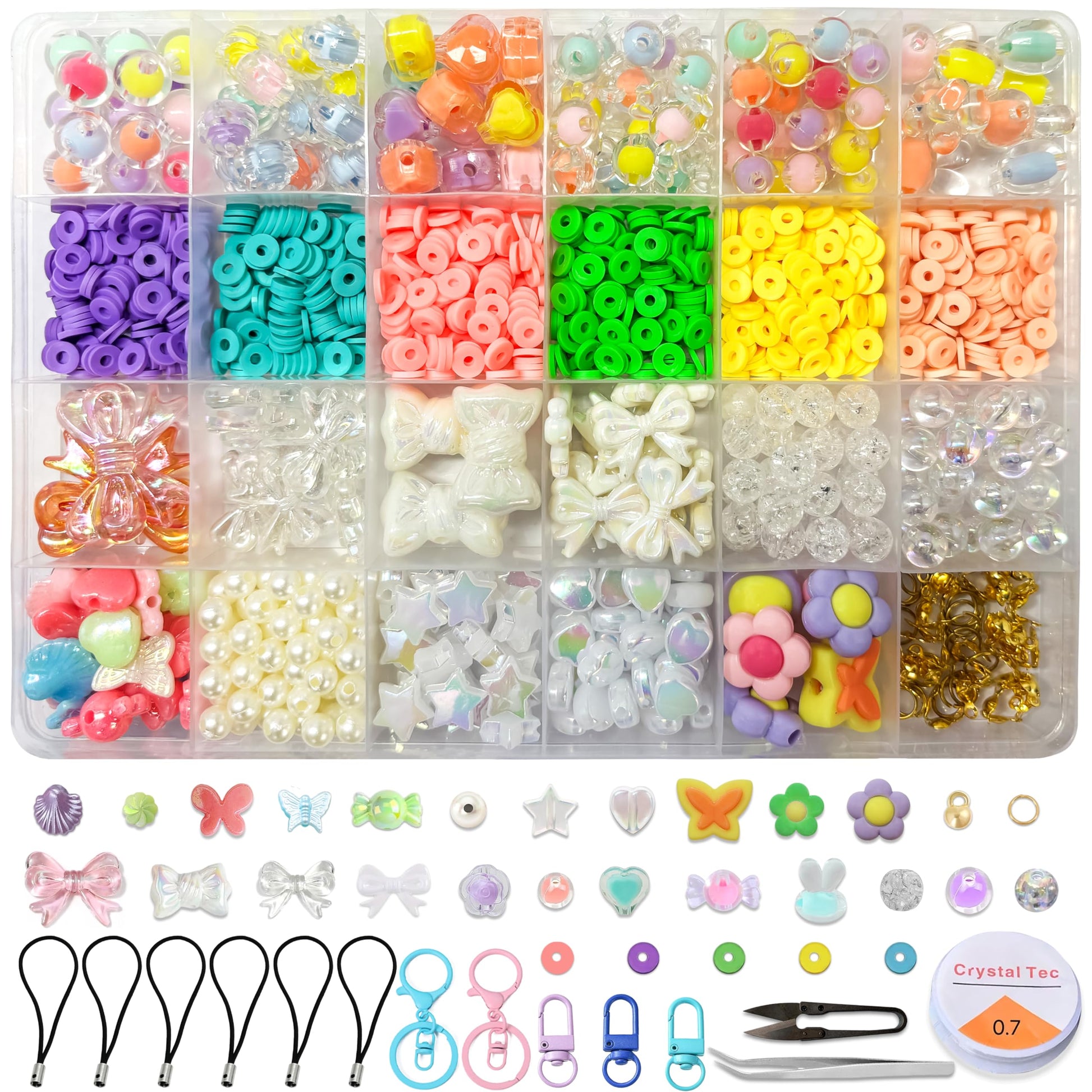 DIY Phone Charm Making Kit, Lucky Scoop Beads Set, Includes MULTICOLOUR 03 image 2