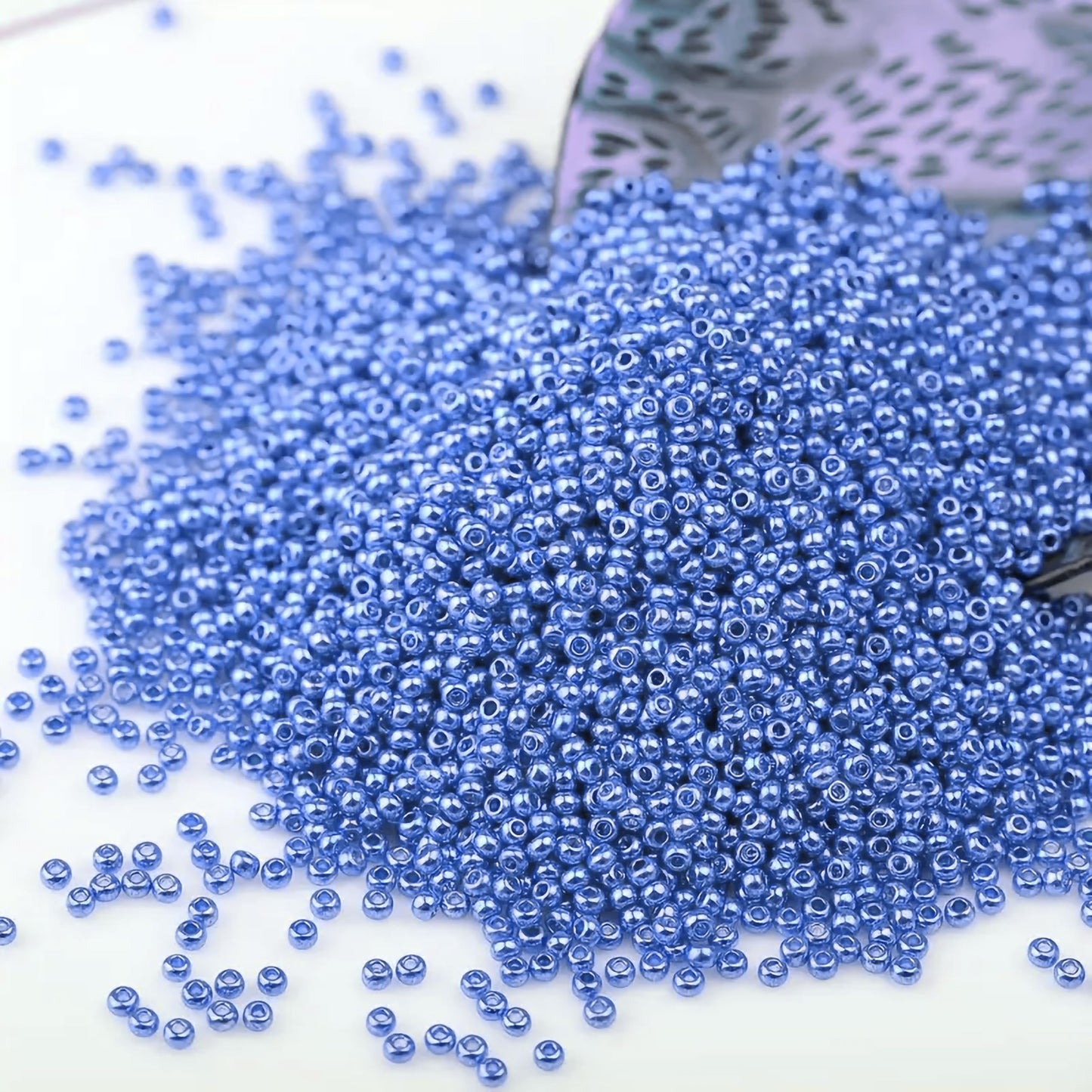 The look of light blue 3mm beads suits bracelet making, necklace making and DIY jewellery projects, especially for clean decorative look.