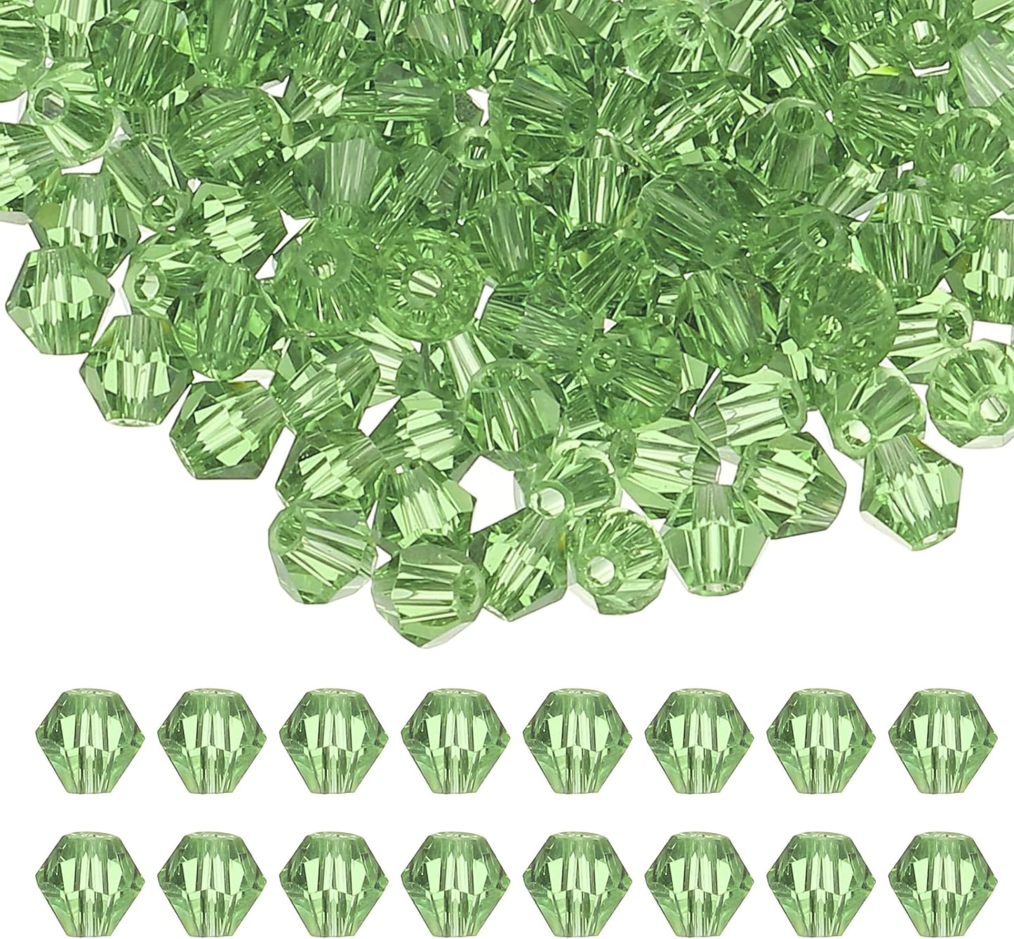 Light Green Multicolor Kundan Stones for Embroidery and Jewelry. Main product image showing the full assortment for jewelry making and craft work.