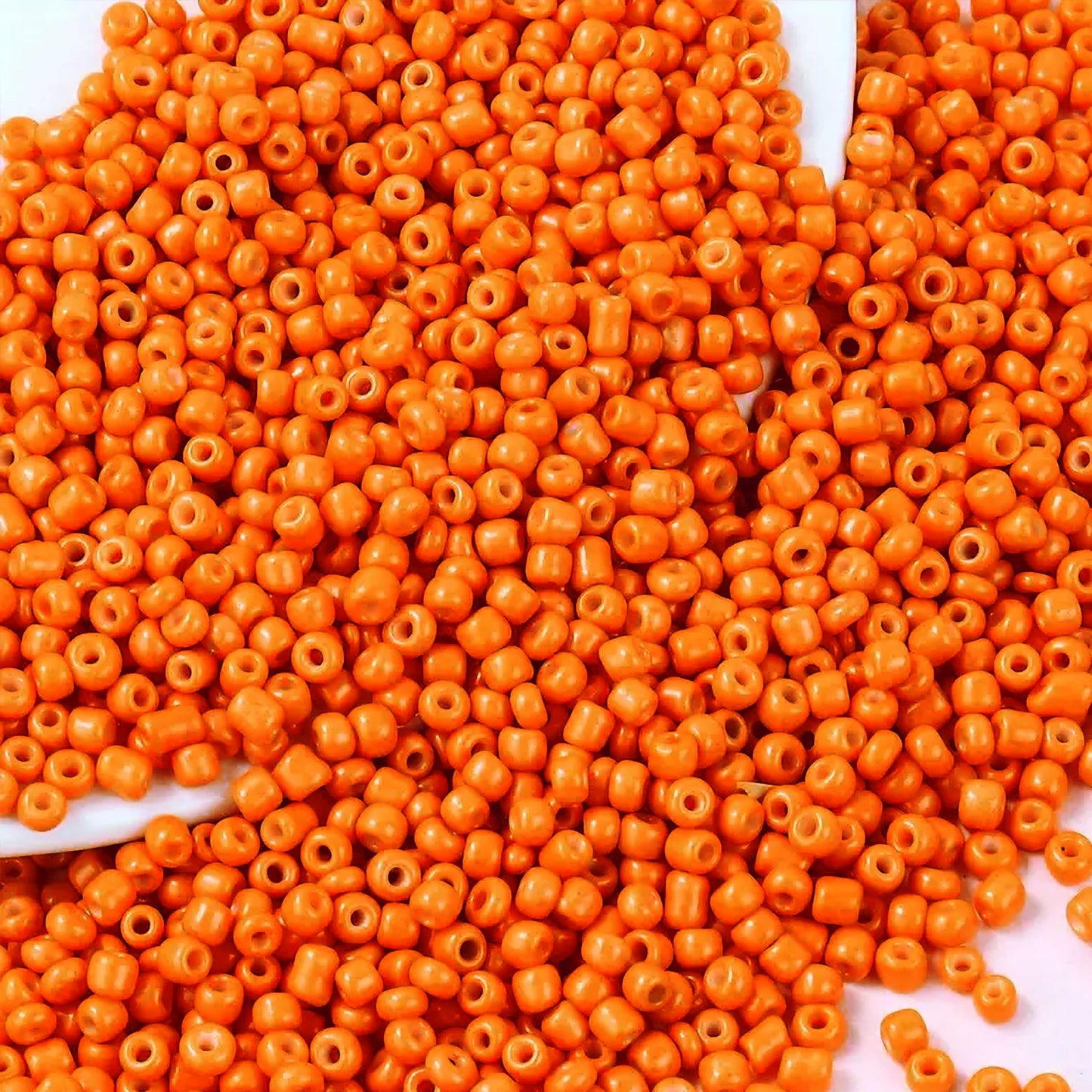 Orange 3mm and 3 mm beads help shape a polished result for bracelet making, necklace making and DIY jewellery projects.
