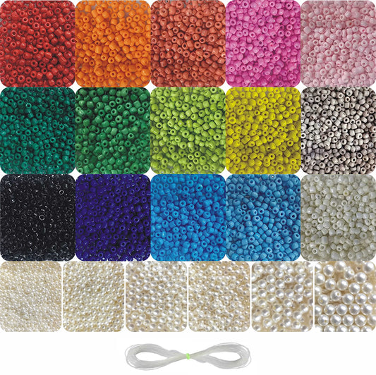 The clean decorative look of pearl 4mm beads supports bracelet making, necklace making and DIY jewellery projects.