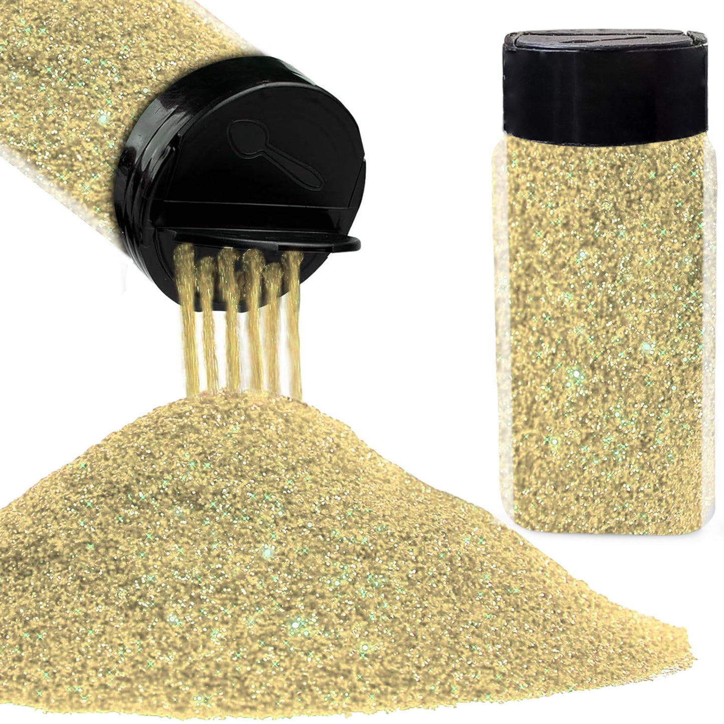 When resin art, card making and scrapbooking needs a sparkling look, lemon and multicolour 50g glitter powder works well.