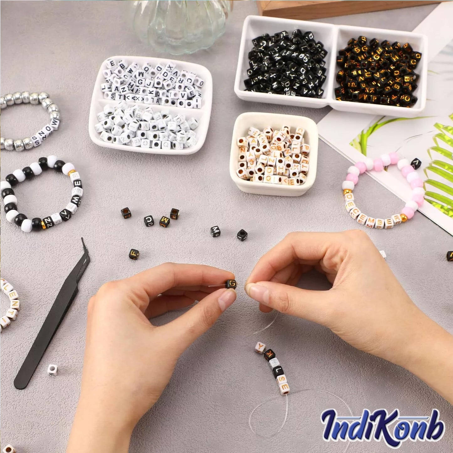 Use multicolour and clear 6mm beads to give DIY jewellery projects, beading craft and decorative craft finishing a neat decorative finish.