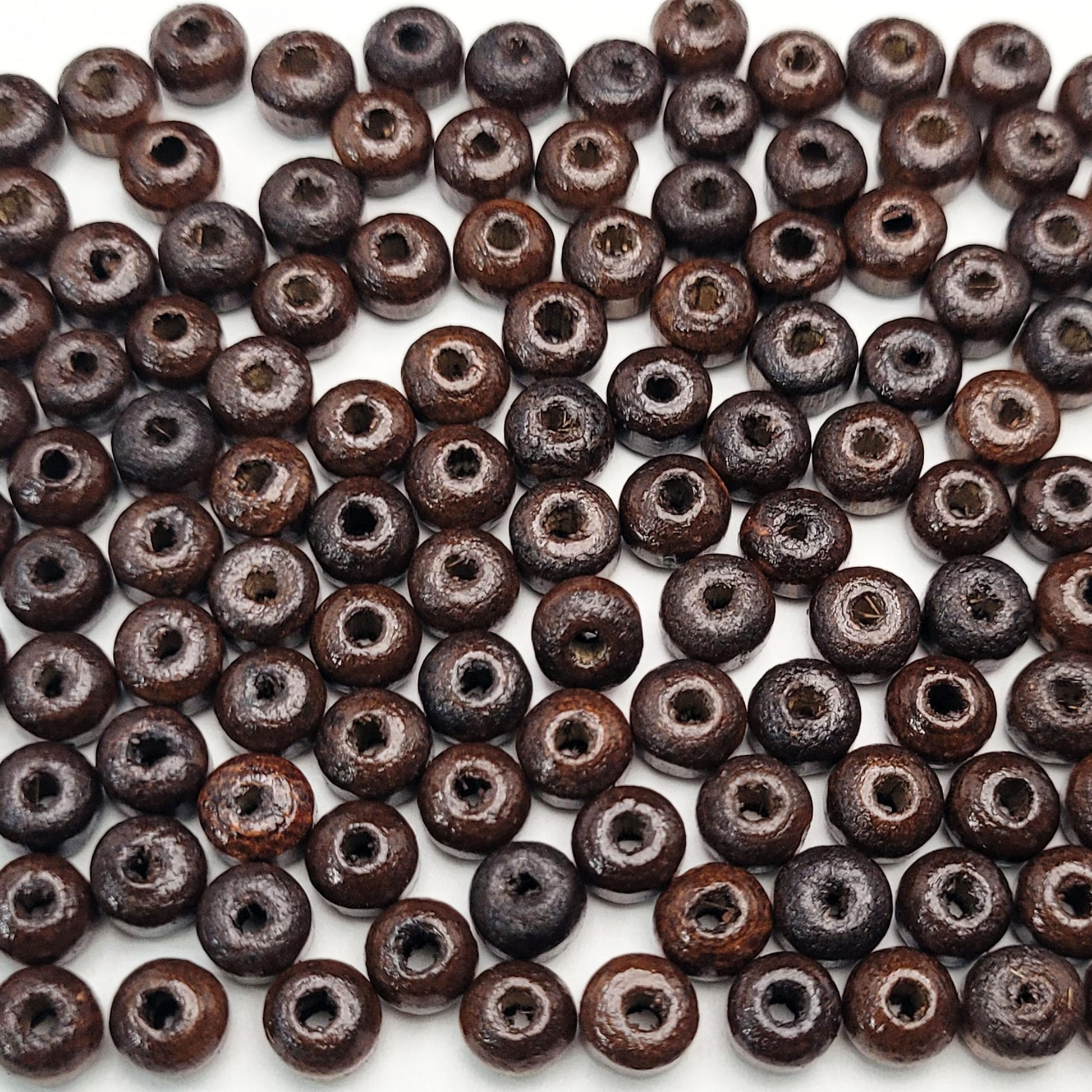 Dark brown 6mm 6mm beads help shape a polished result for bracelet making, necklace making and DIY jewellery projects.