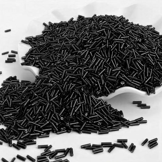 To add a clean decorative look, place black and silver 5mm beads into bracelet making, necklace making and DIY jewellery projects.