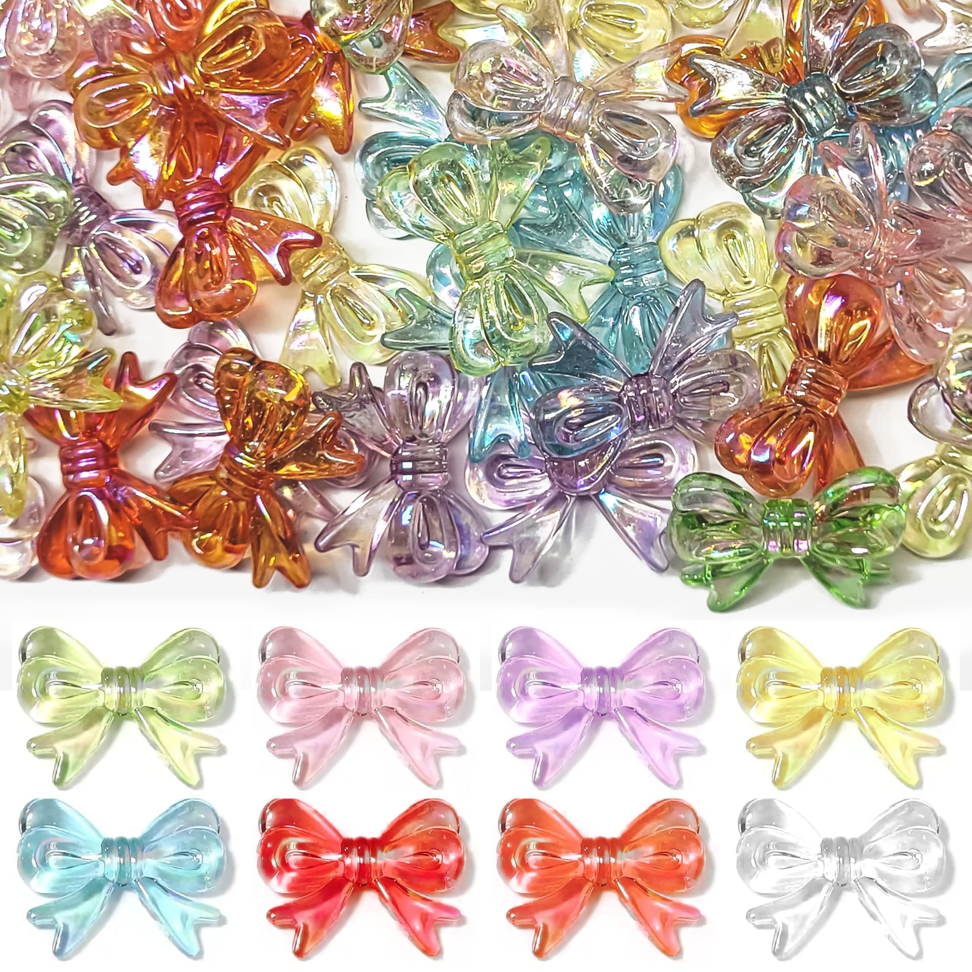 Multicolor DIY Phone Charm Making Kit with Beads and Charms. Main product image showing the full assortment for jewelry making and craft work.