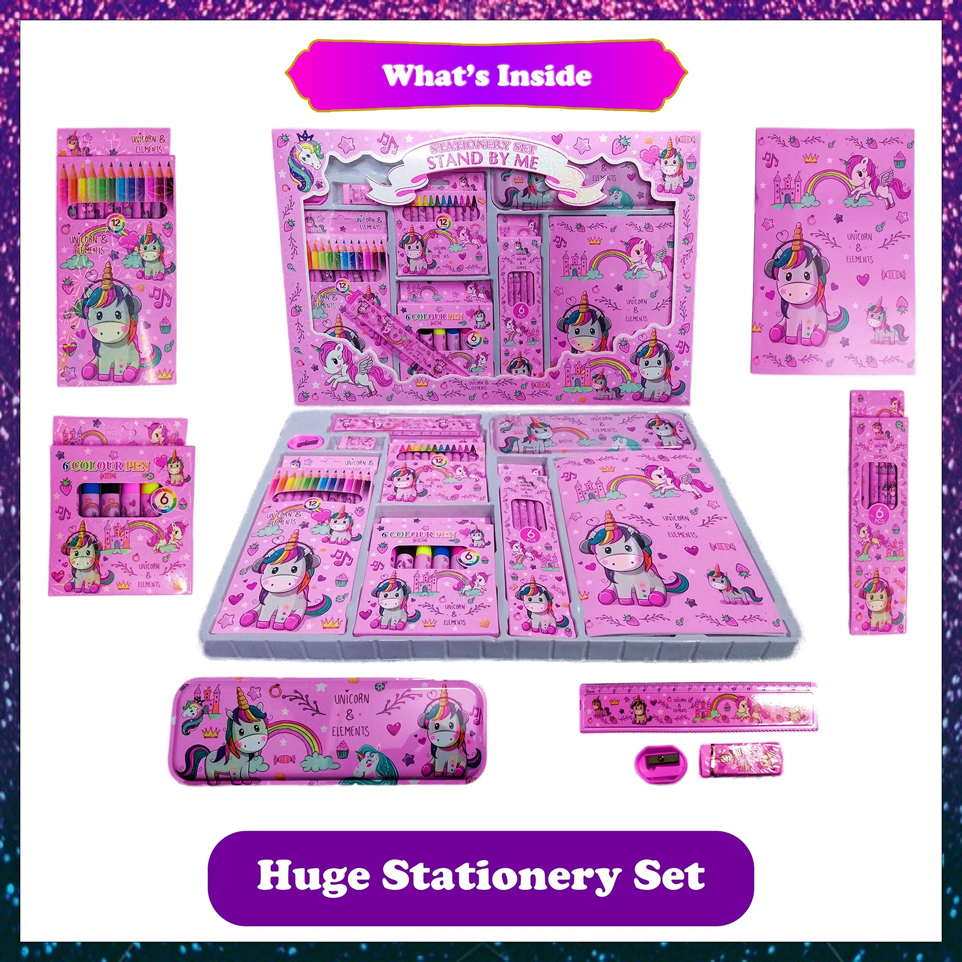 Stress relief and sensory activity can be finished with 54 pcs unicorn fidget toy set for bright toy detail to handmade projects.