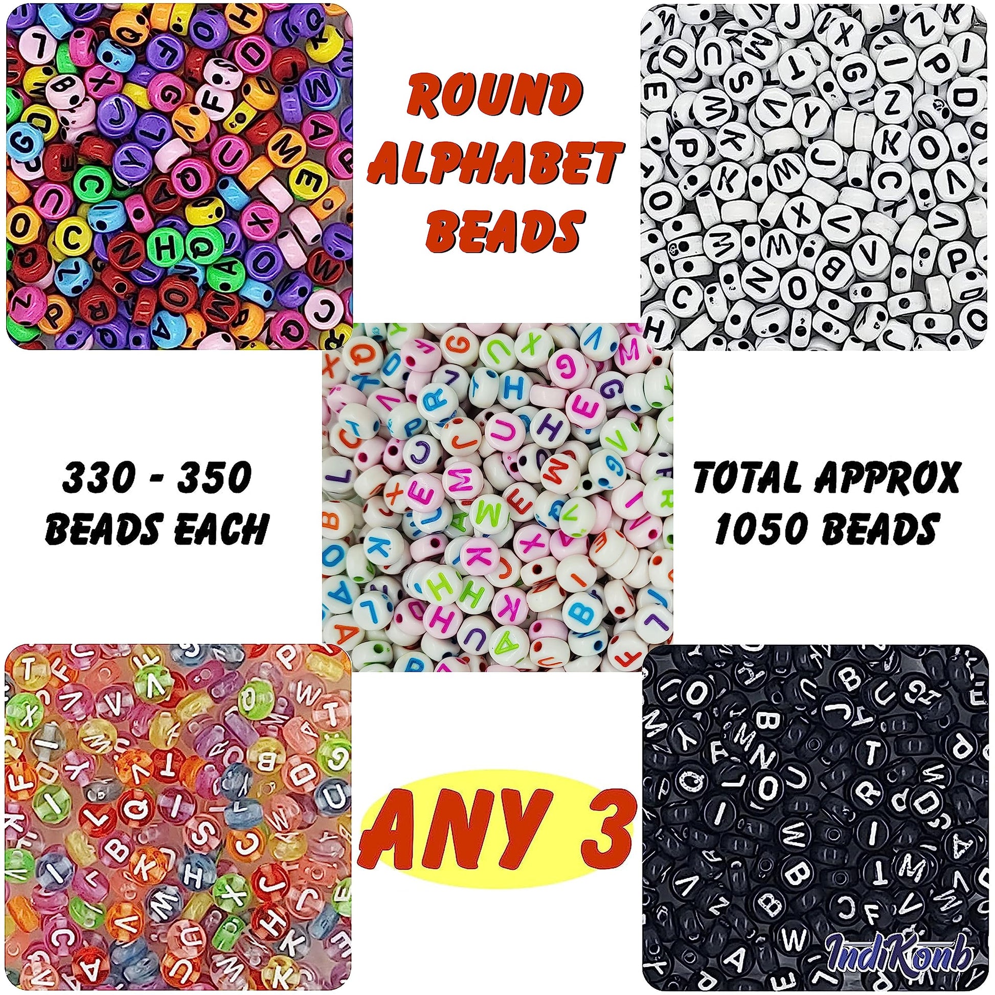 For a cleaner finish in beading craft, multicolour round and 6mm beads are a useful choice.