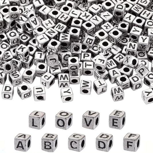 When bracelet making, necklace making and DIY jewellery projects needs a clean decorative look, silver black 6 mm and 6mm beads work well.