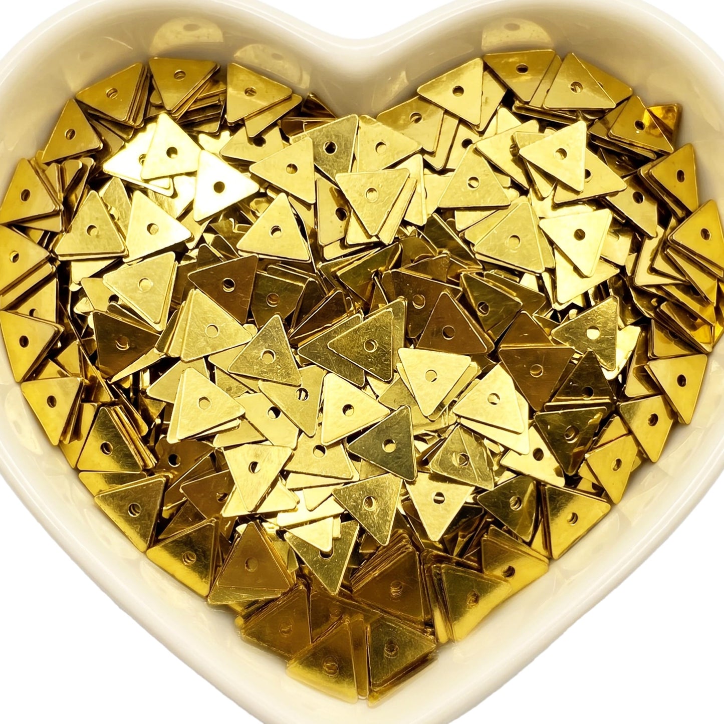Use these metallic gold dress craft sequins to make aari embroidery feel more finished.
