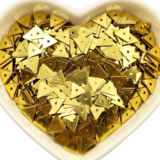Use these metallic gold dress craft sequins to make aari embroidery feel more finished.