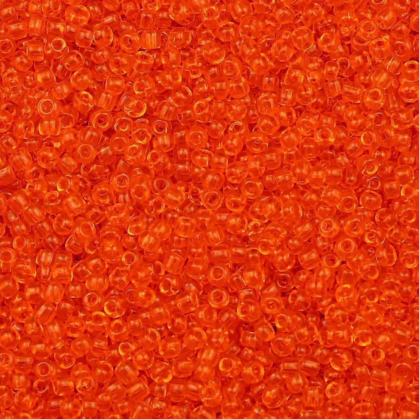 A clean option for bracelet making, necklace making and DIY jewellery projects, orange and transparent 3mm beads add a clean decorative look.