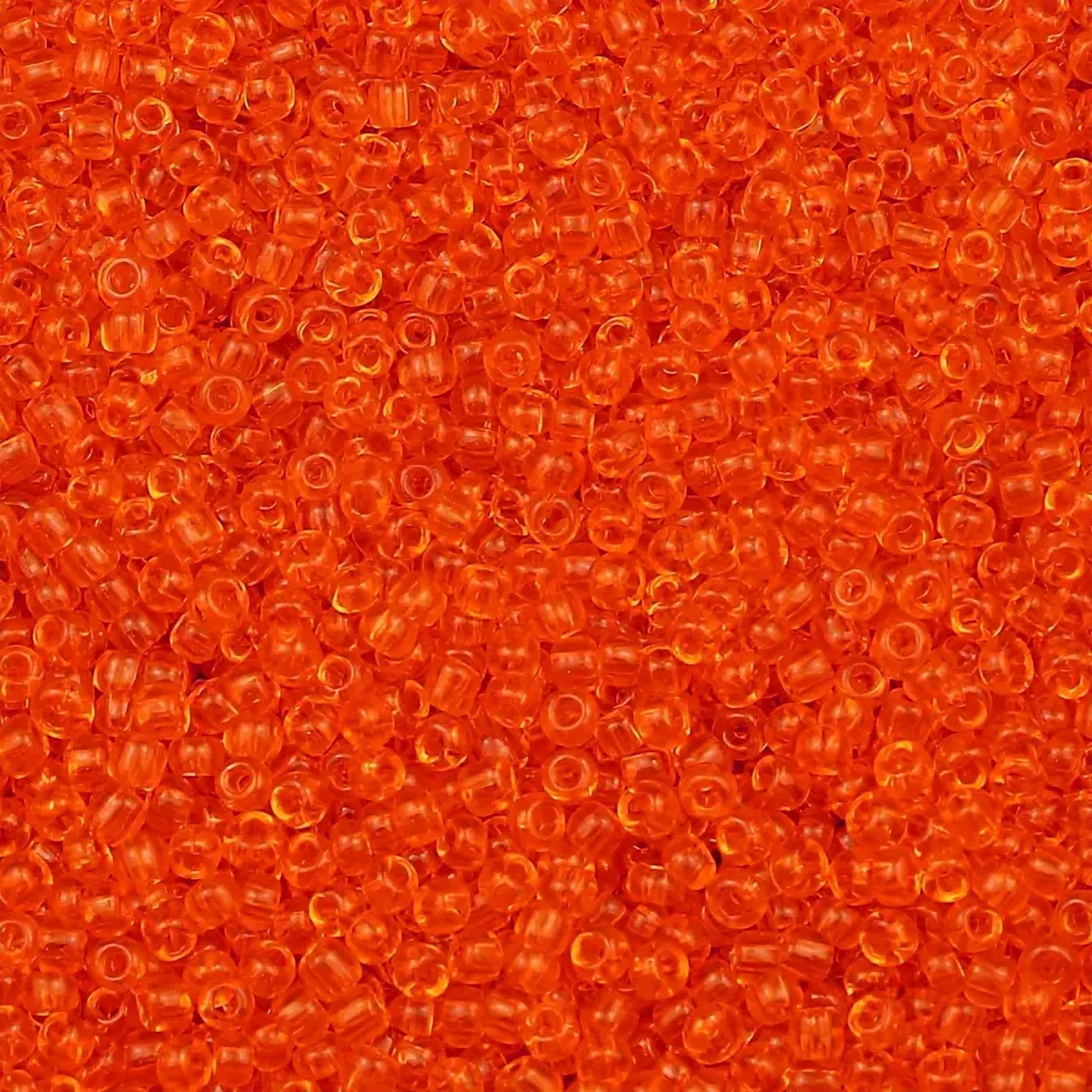 A clean option for bracelet making, necklace making and DIY jewellery projects, orange and transparent 3mm beads add a clean decorative look.