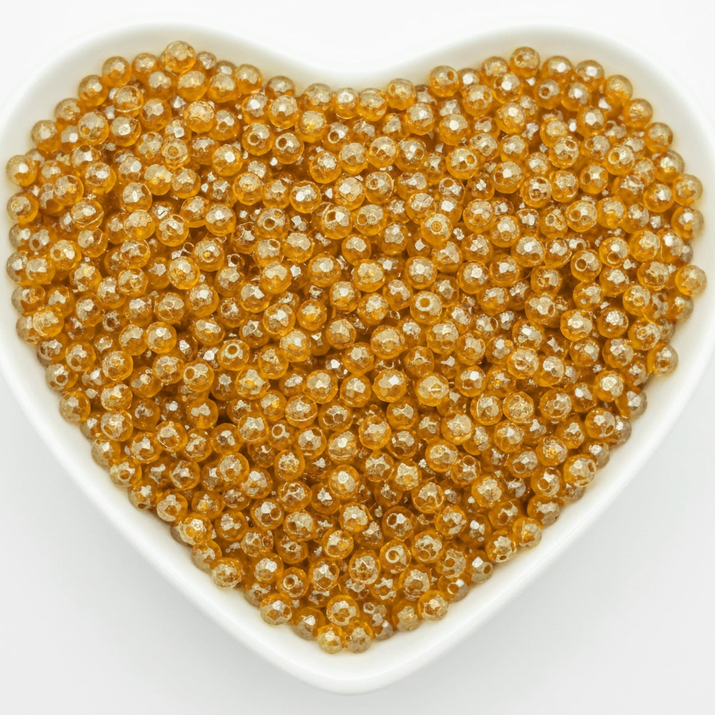 Crystal Rondelle Beads for Jewellery Making, 4mm Tyre Shape GOLDEN product image