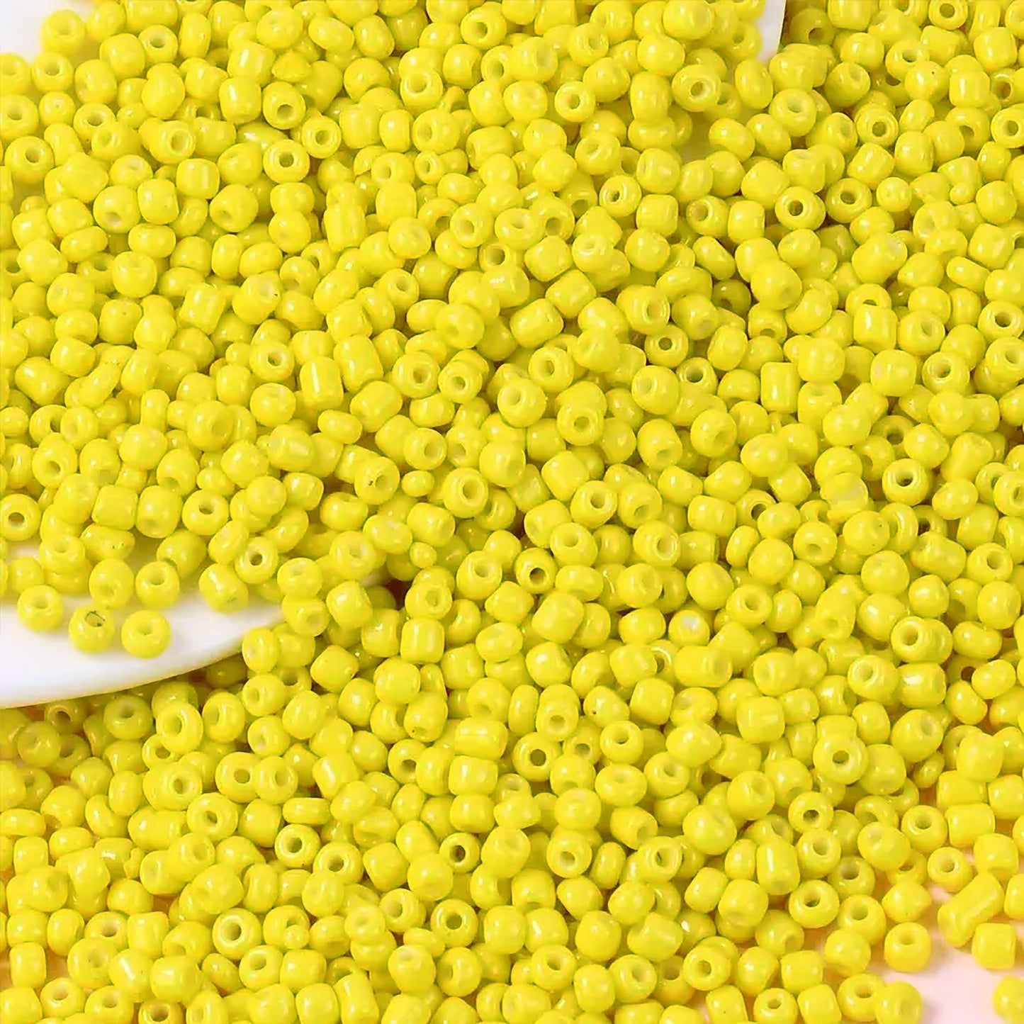 The look of light yellow 4mm and 4 mm beads suits bracelet making, necklace making and DIY jewellery projects, especially for clean decorative look.